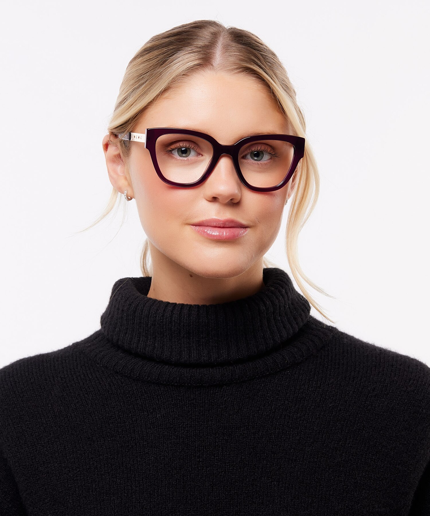 Translucent Dark Purple Kenzie -  Acetate