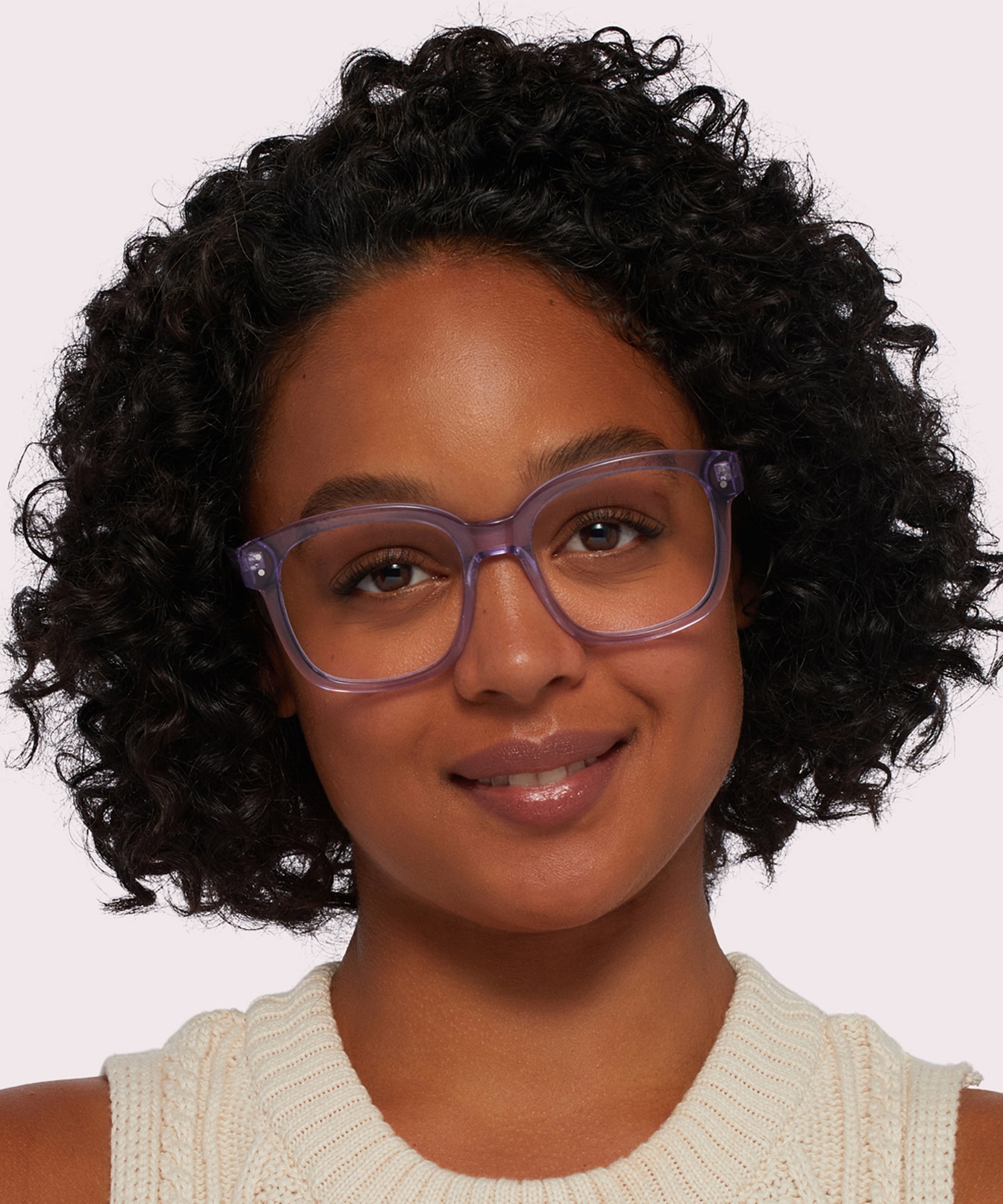 Francis Crystal Mauve AcetateEyeglass Frames for Women for Glasses Direct