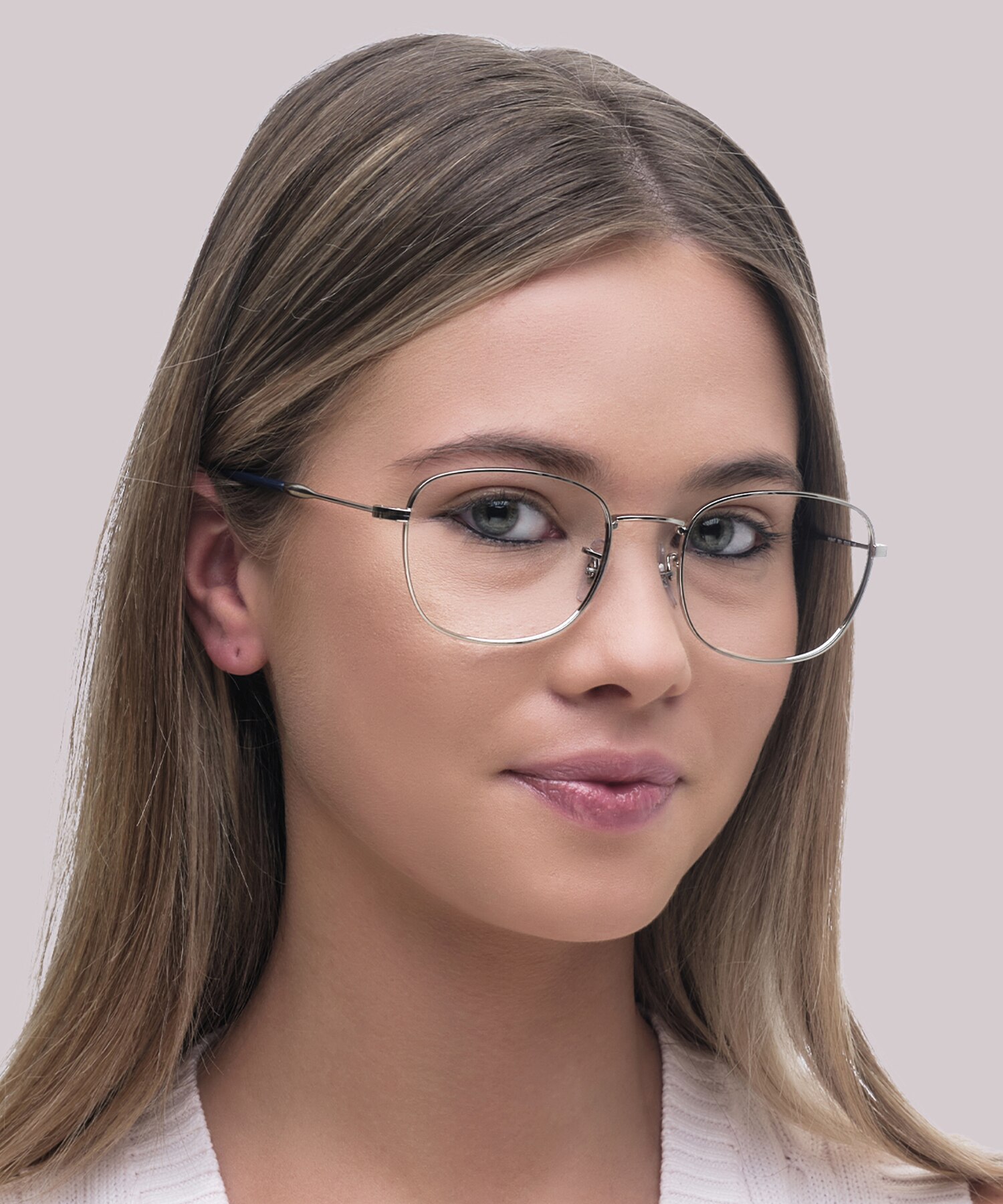 RB6497 Silver MetalEyeglass Frames for Women for Glasses Direct