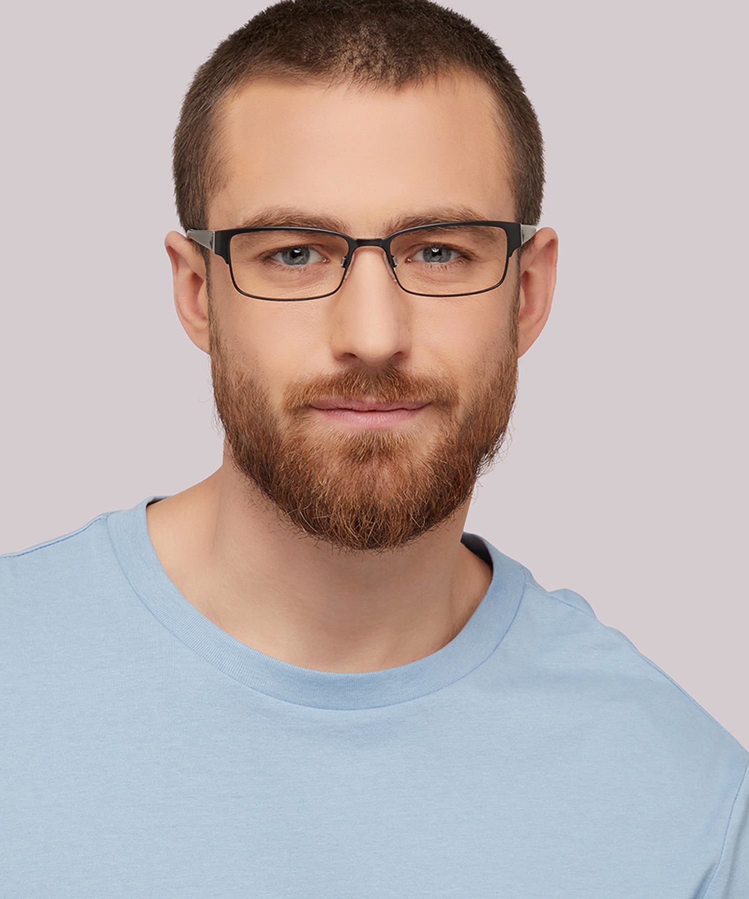 EA1036 Matte Black MetalSunglass Frames for Men for Glasses Direct