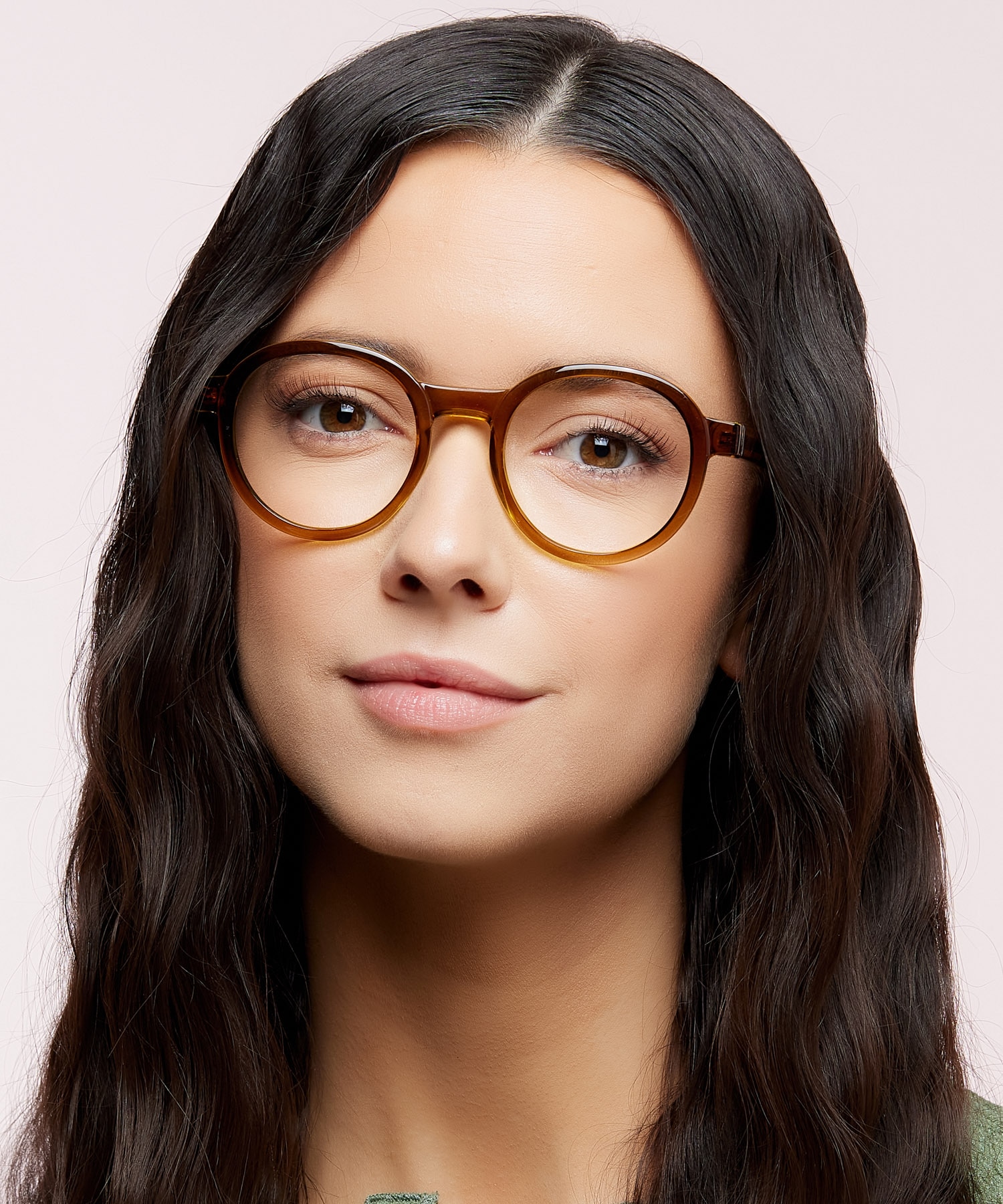 Joby Crystal Brown & Crystal Yellow PlasticEyeglass Frames for Women for Glasses Direct