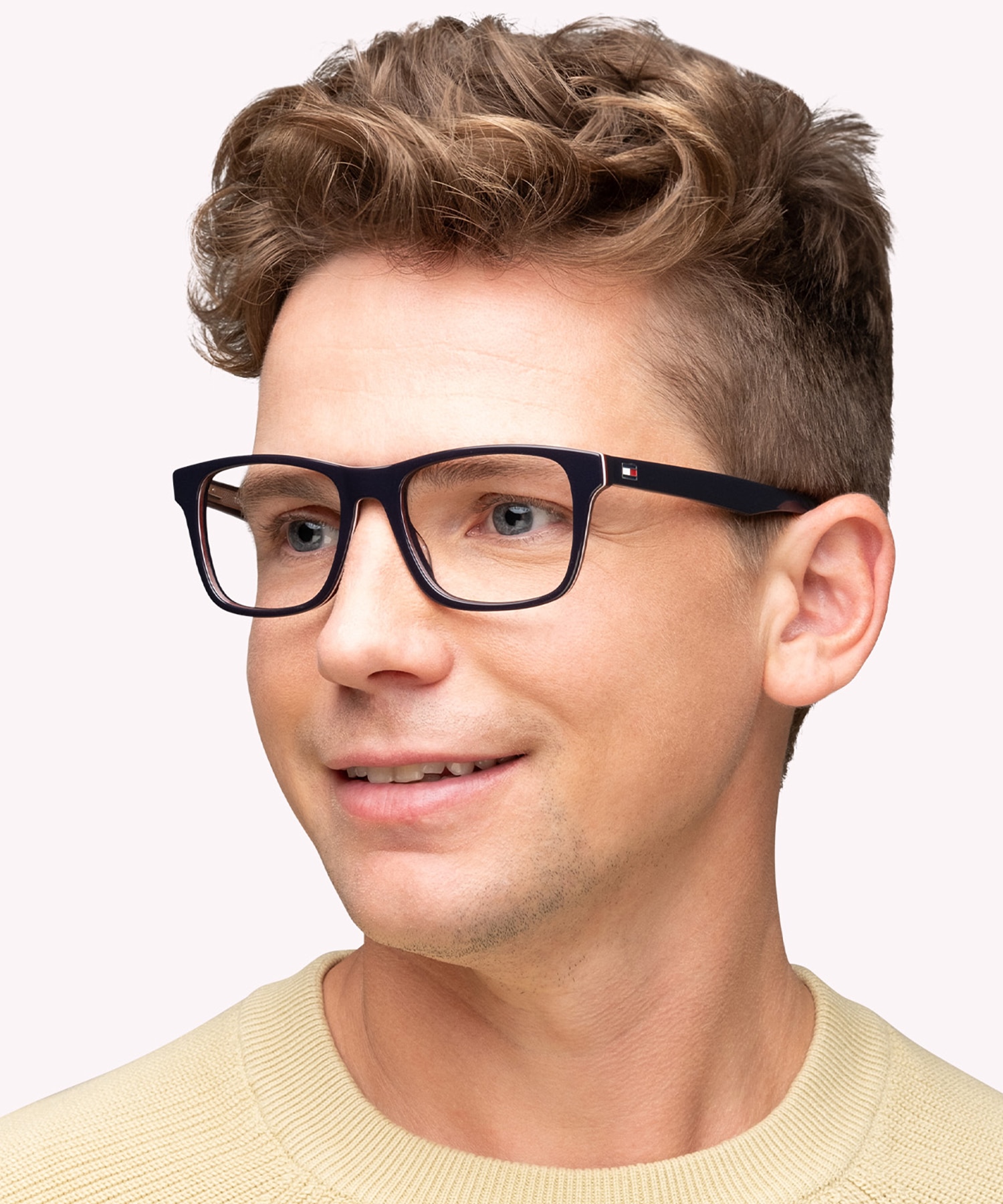 TH 1990 Blue AcetateEyeglass Frames for Men for Glasses Direct