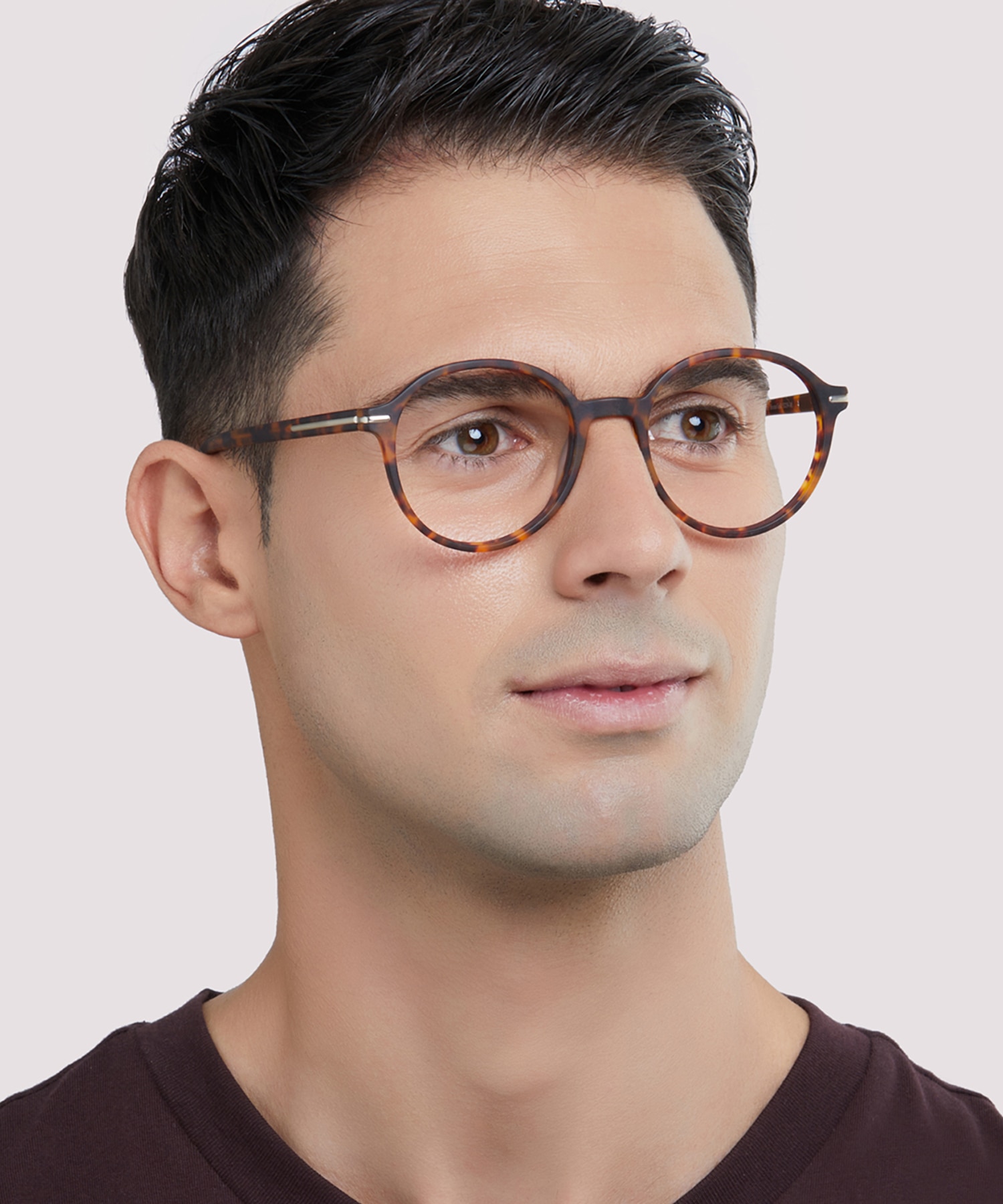 Beckton Matte Havana & Gold AcetateEyeglass Frames for Men for Glasses Direct