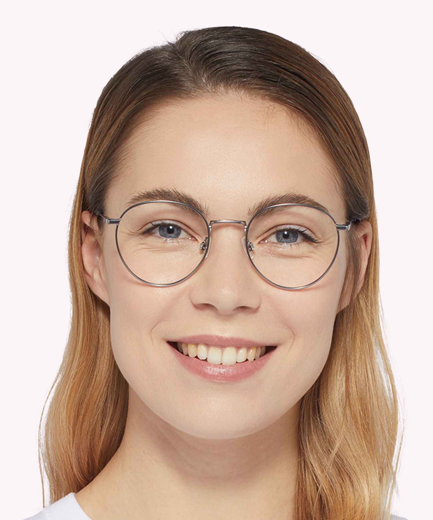 TJ 0089 Silver MetalEyeglass Frames for Women for Glasses Direct