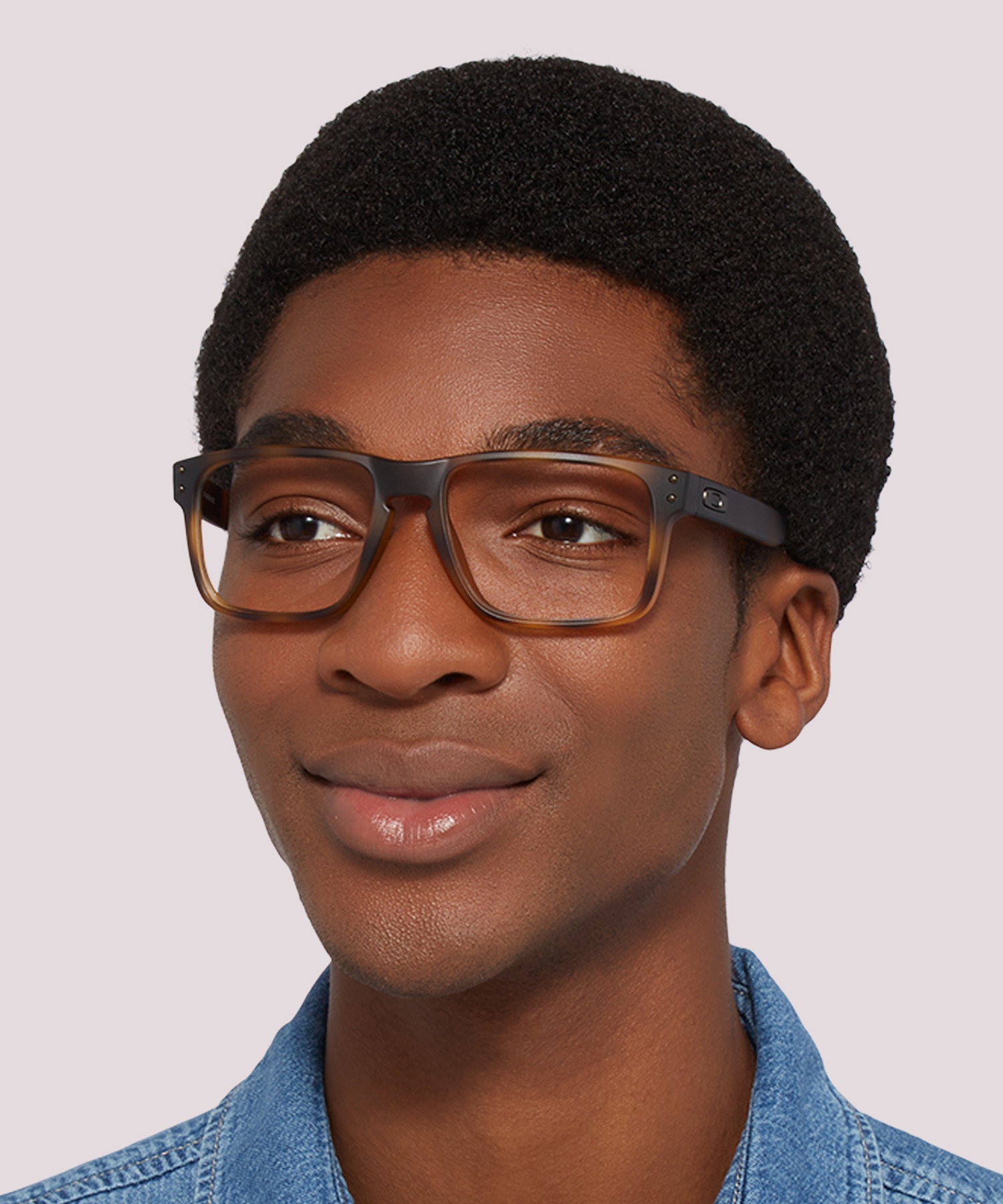 Holbrook™ Matte Brown Tortoise PlasticEyeglass Frames for Men for Glasses Direct