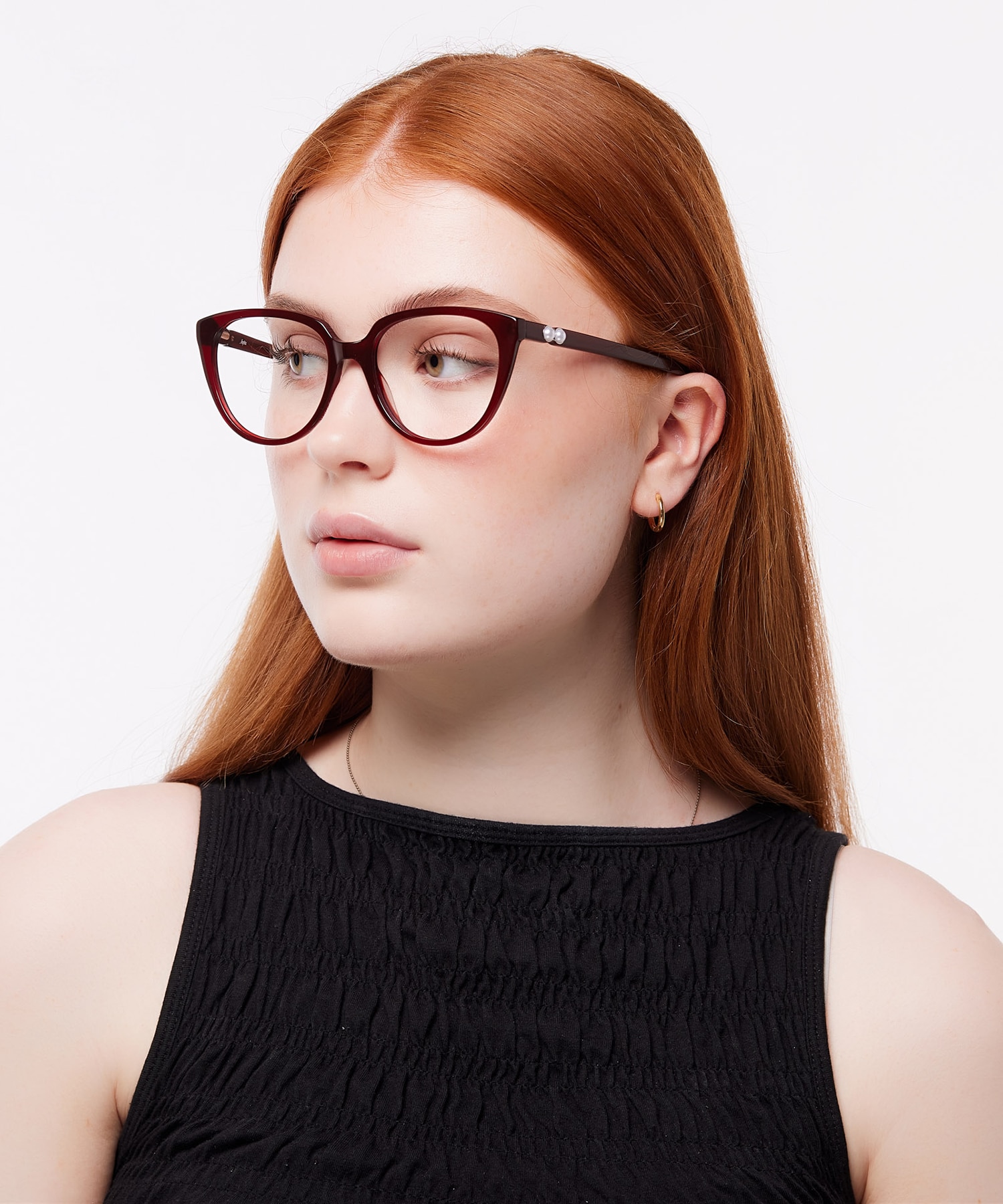 Kyro Dark Burgundy AcetateEyeglass Frames for Women for Glasses Direct