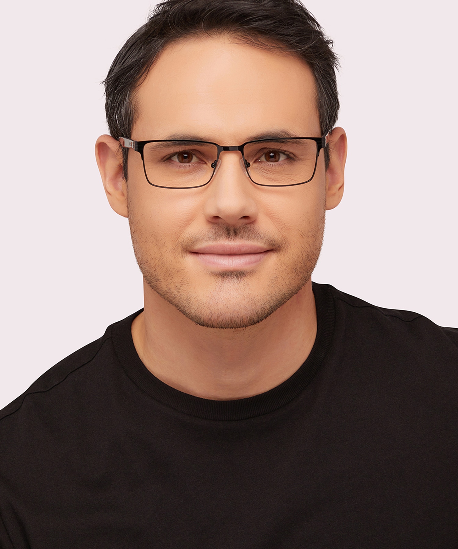 Brook BN Black PlasticEyeglass Frames for Men for Glasses Direct
