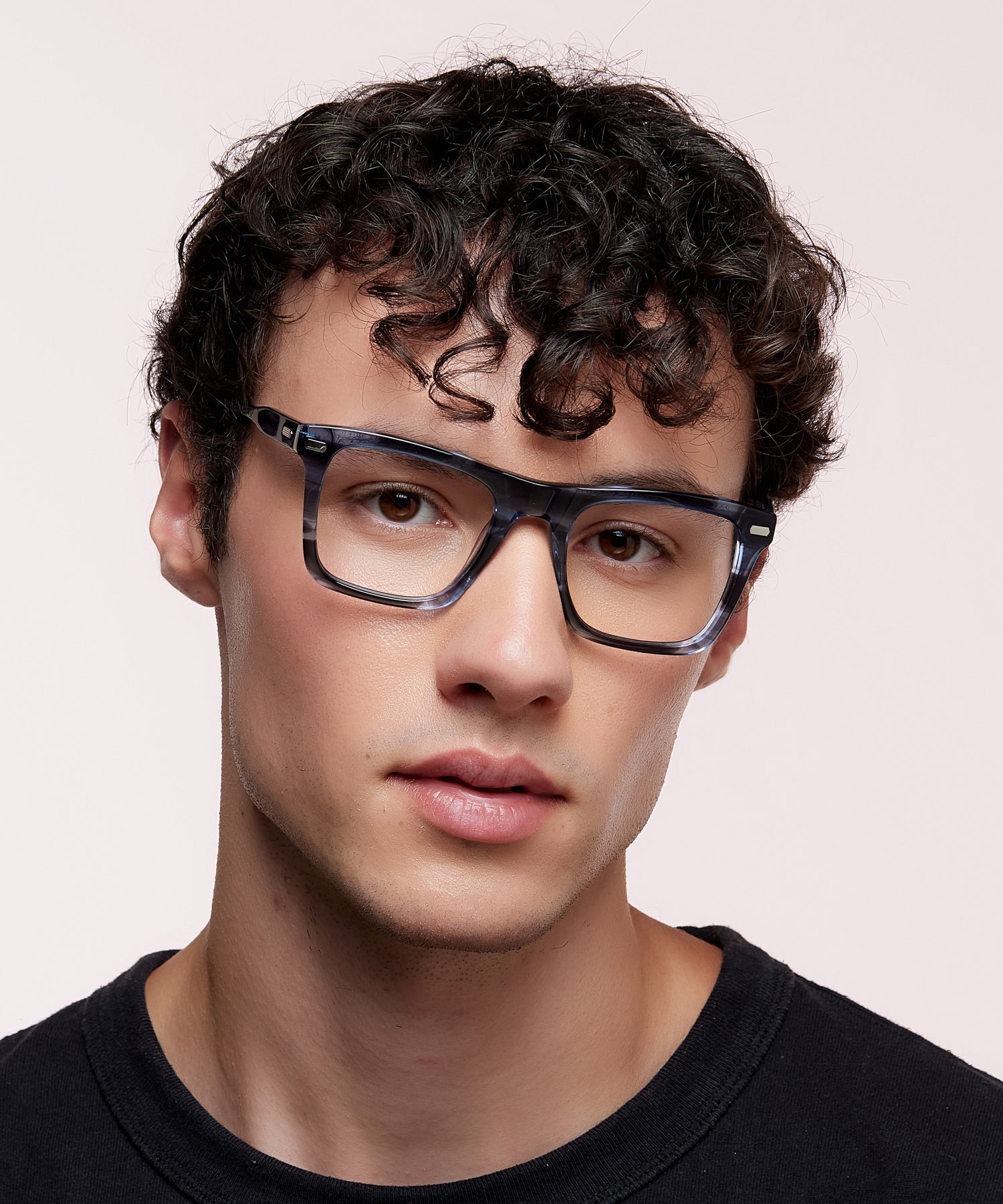 Jagger Blue Horn AcetateEyeglass Frames for Men for Glasses Direct
