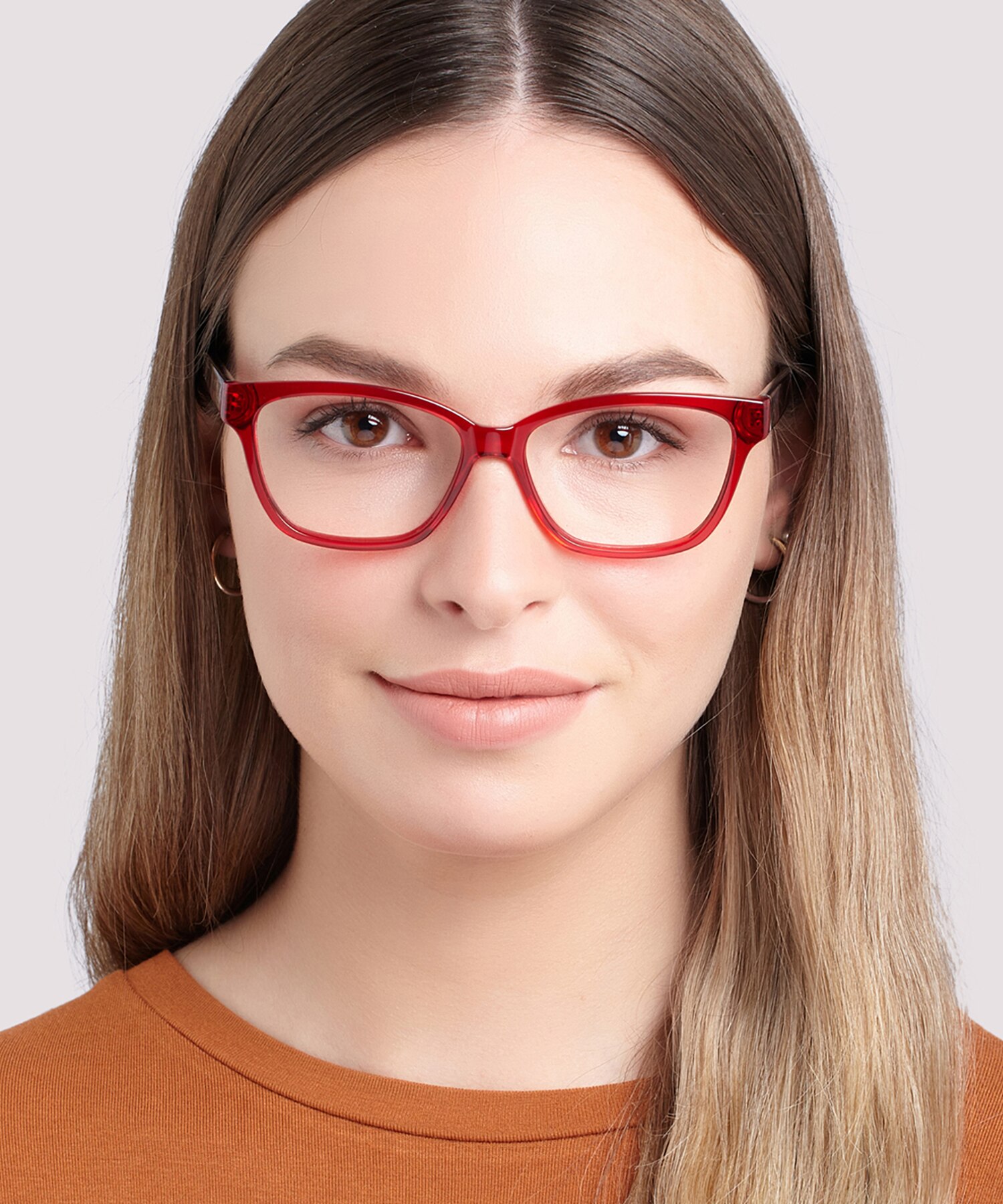 Clara Red AcetateEyeglass Frames for Women for Glasses Direct