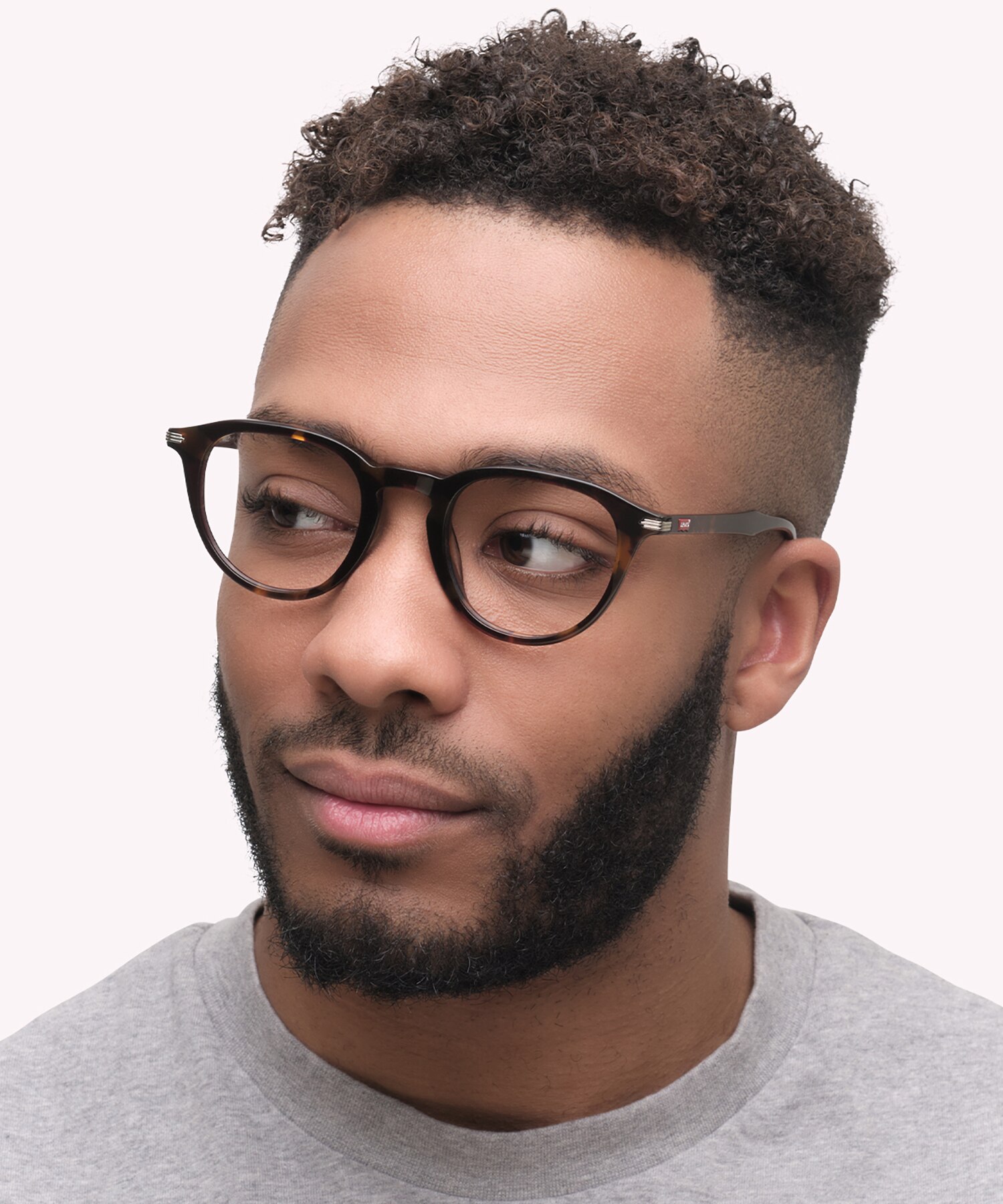 LV 5040 Tortoise PlasticEyeglass Frames for Men for Glasses Direct