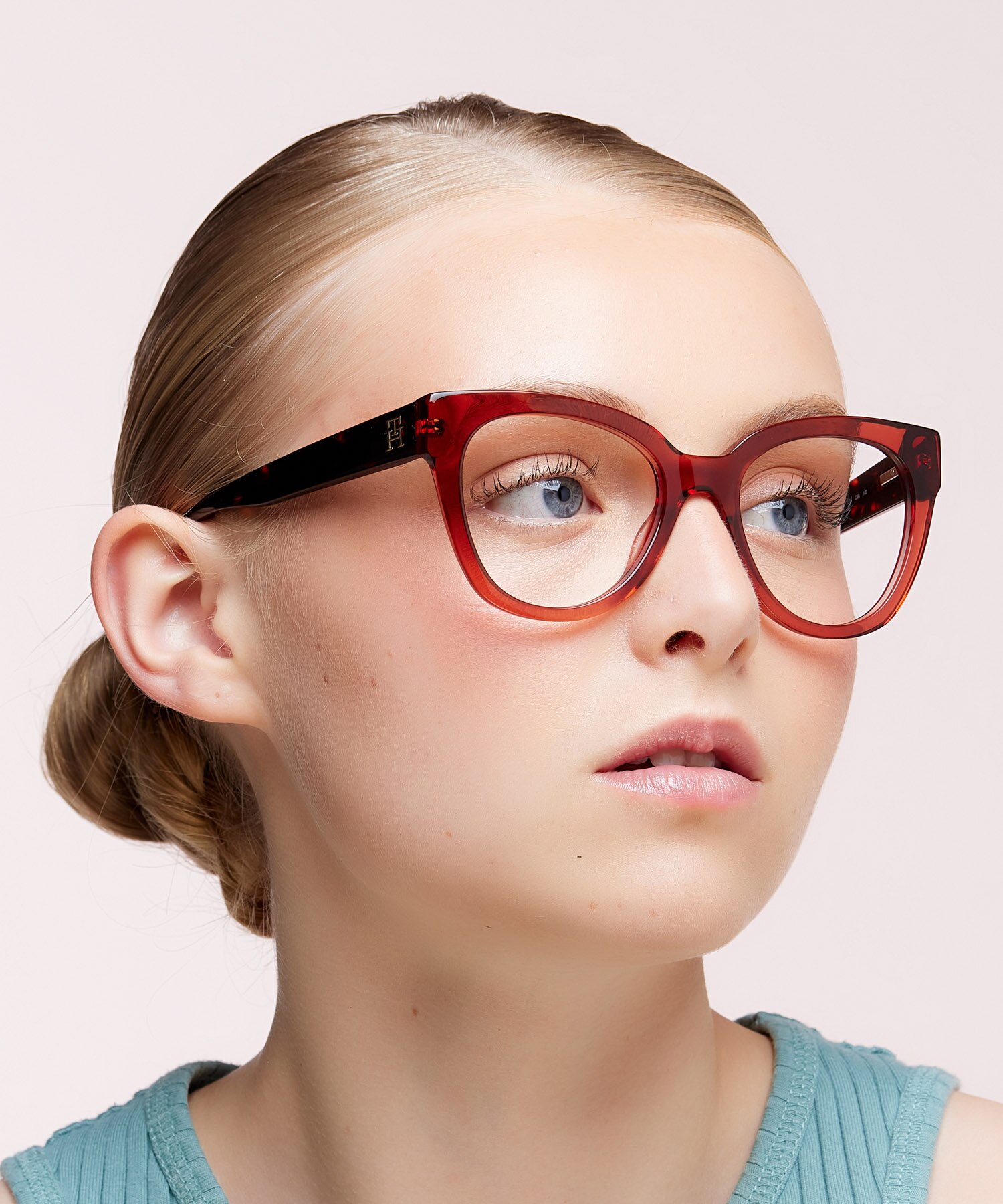 TH 2054 Red AcetateEyeglass Frames for Women for Glasses Direct