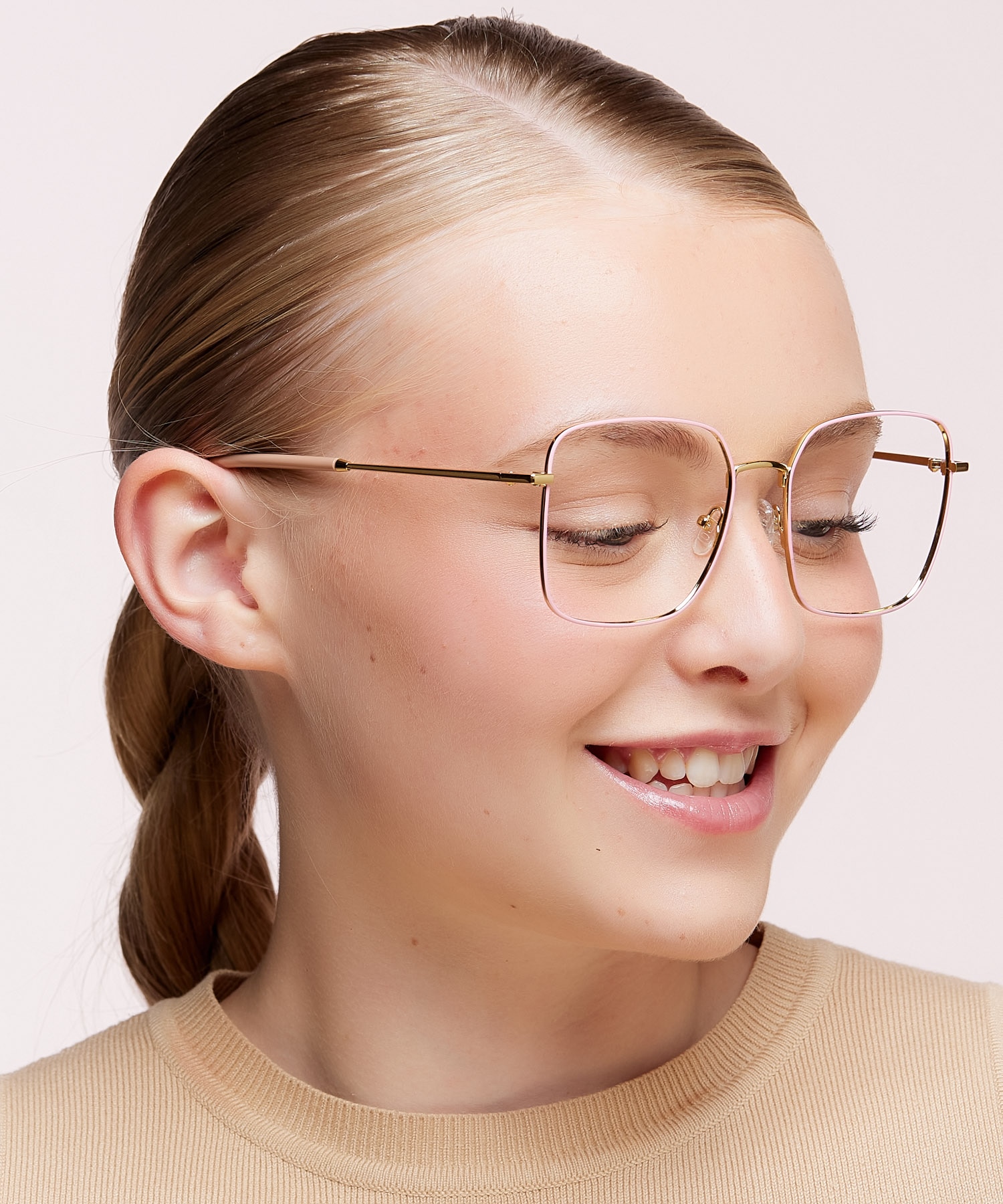 Venezia Pink MetalEyeglass Frames for Women for Glasses Direct