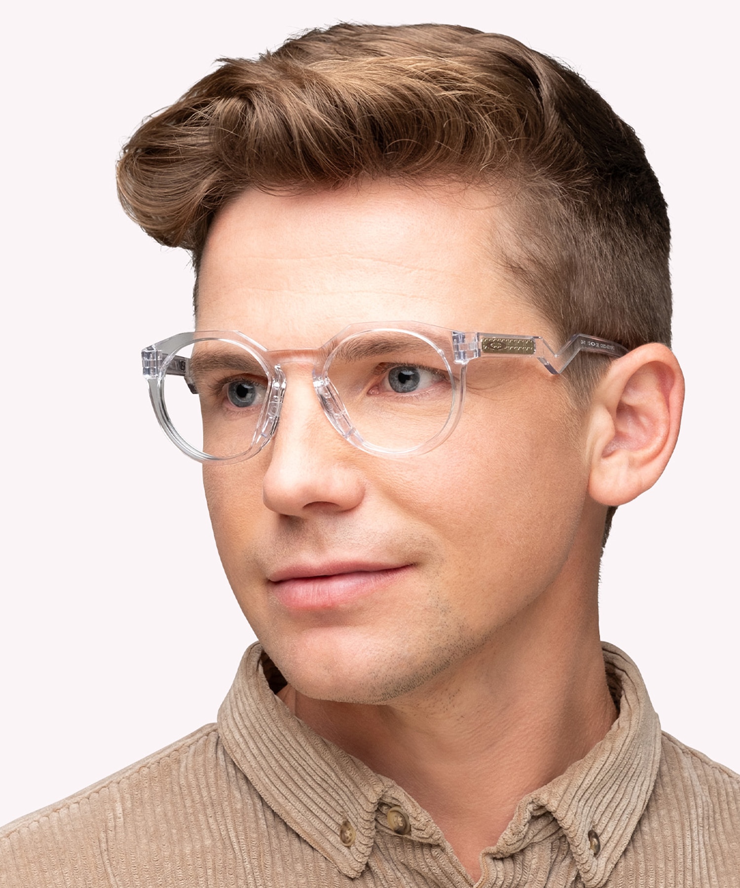 Kylian Mbappé Signature Series HSTN Polished Clear PlasticEyeglass Frames for Men for Glasses Direct