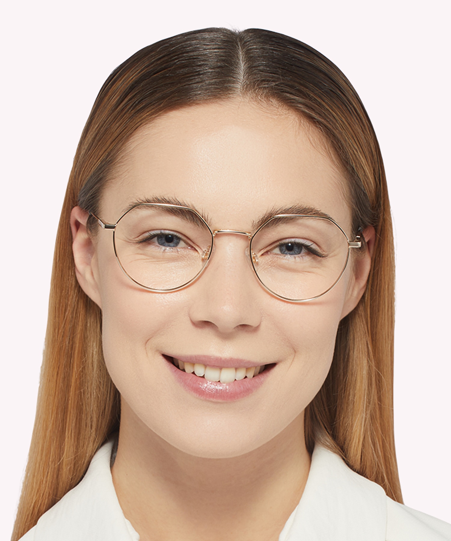TJ 0090 Gold MetalEyeglass Frames for Women for Glasses Direct