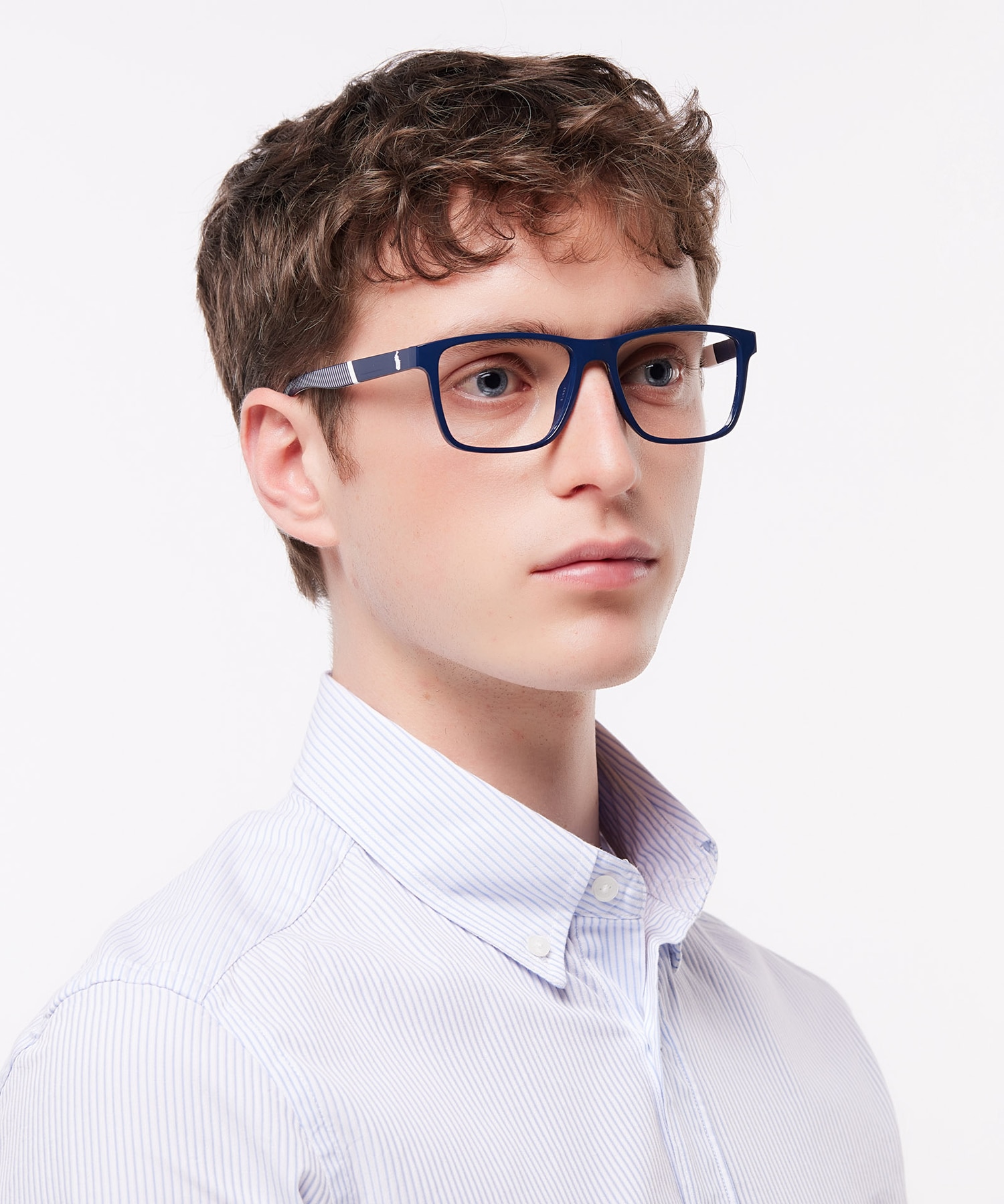 PH2257U Shiny Navy Blue PlasticEyeglass Frames for Men for Glasses Direct
