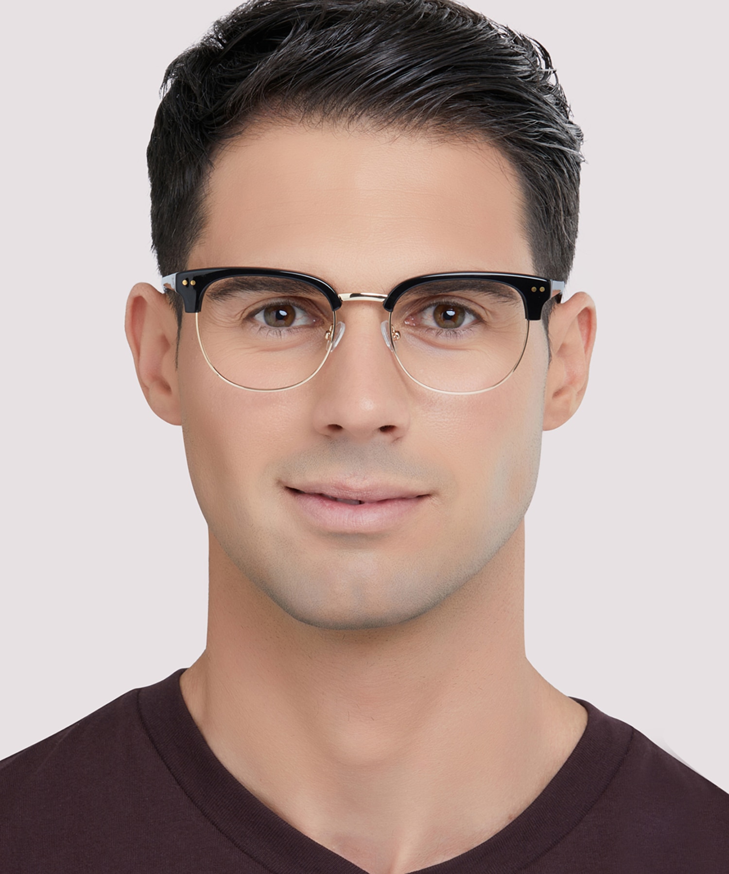 Reese Black MetalEyeglass Frames for Men for Glasses Direct