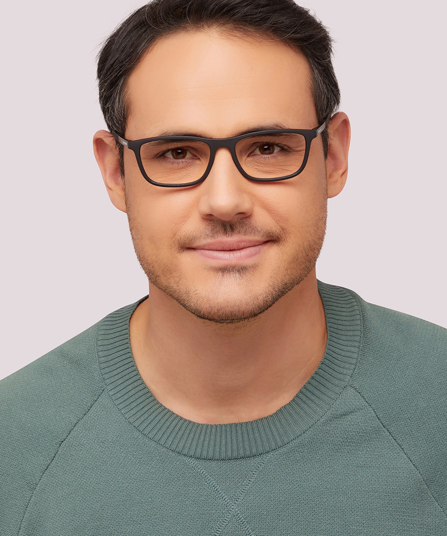 EA3069 Matte Black PlasticEyeglass Frames for Men for Glasses Direct