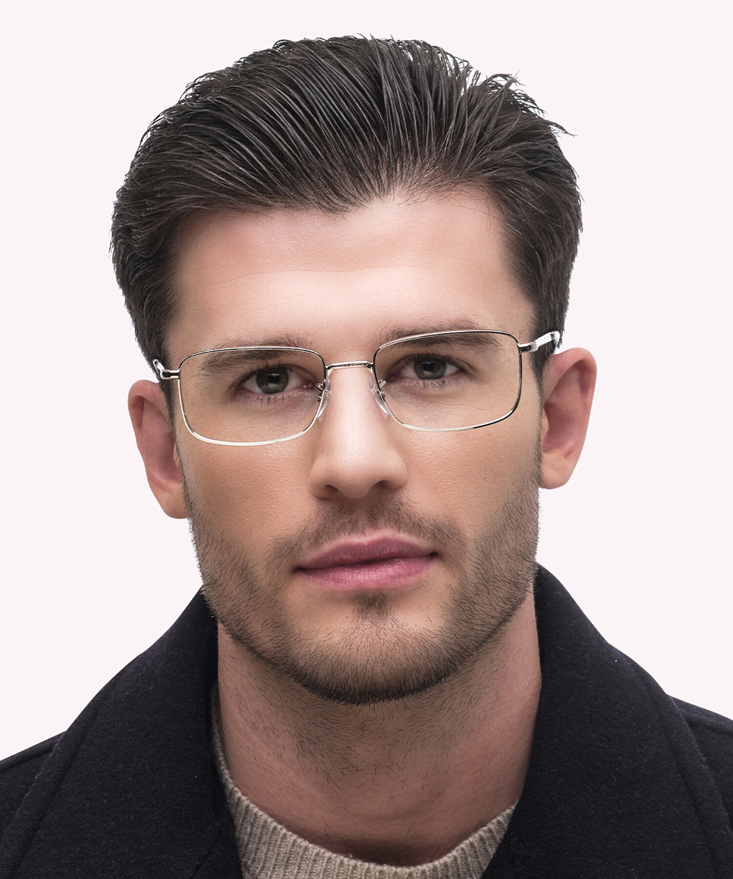 RB3717V Silver MetalEyeglass Frames for Men for Glasses Direct