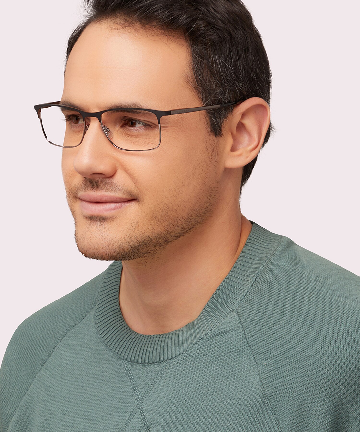 Boss 1186 Black Silver PlasticEyeglass Frames for Men for Glasses Direct