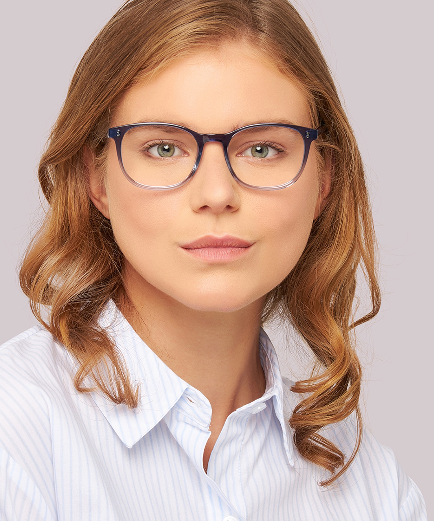 Donnie Shiny Gradient Blue AcetateEyeglass Frames for Women for Glasses Direct