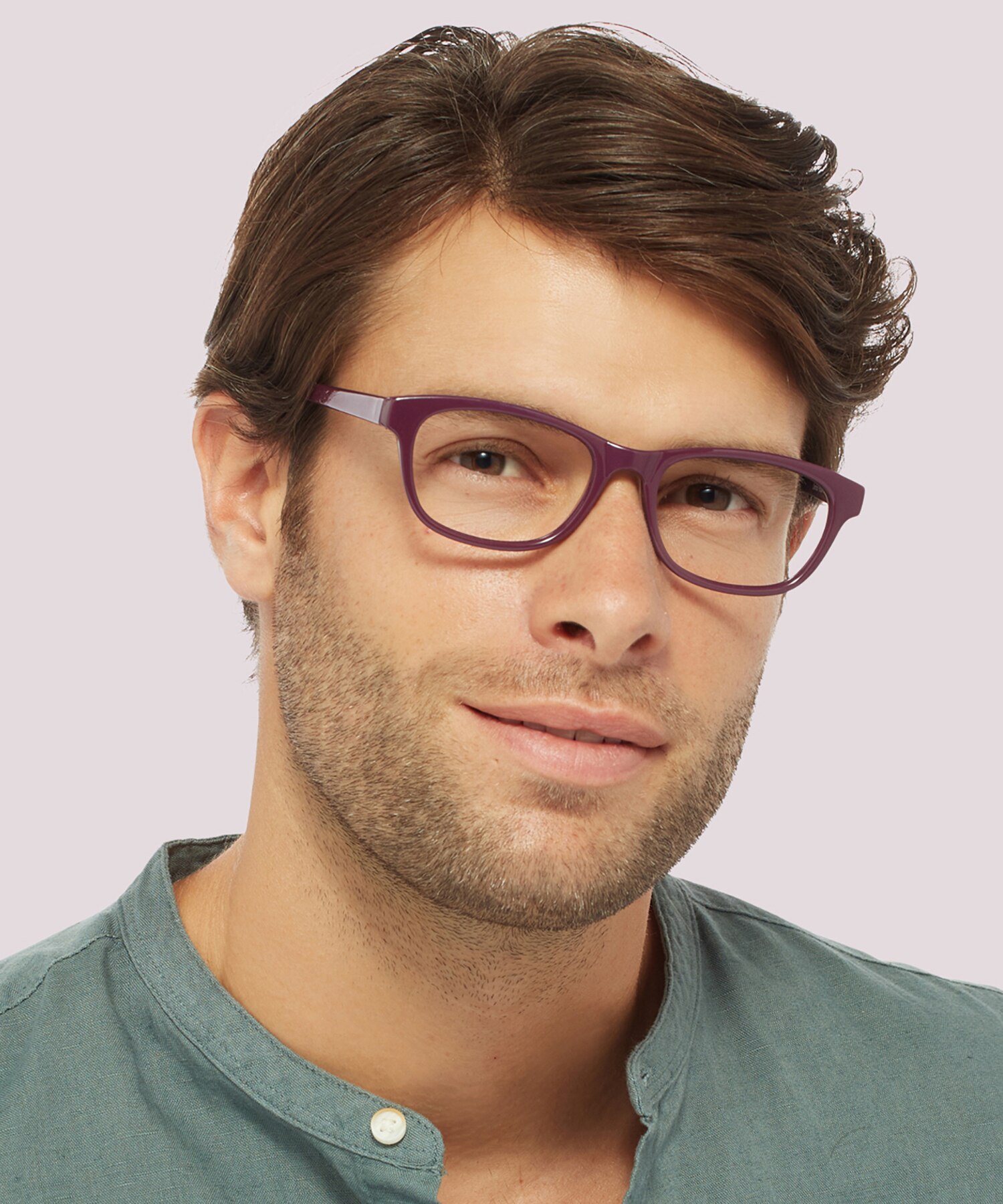 Damica Purple PlasticEyeglass Frames for Men for Glasses Direct