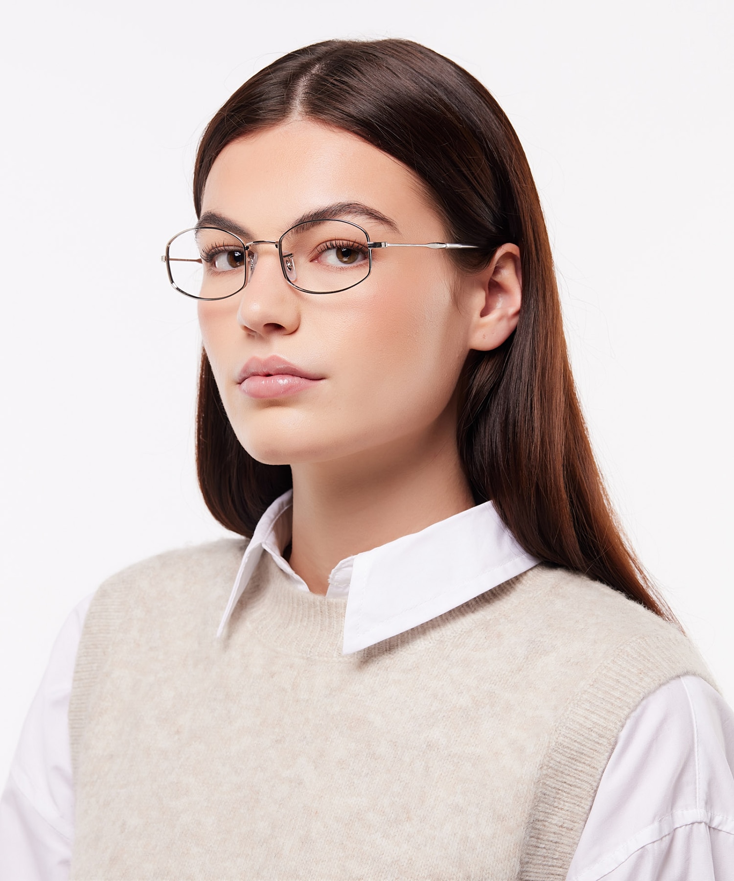 RB6510 Optics Silver MetalEyeglass Frames for Women for Glasses Direct