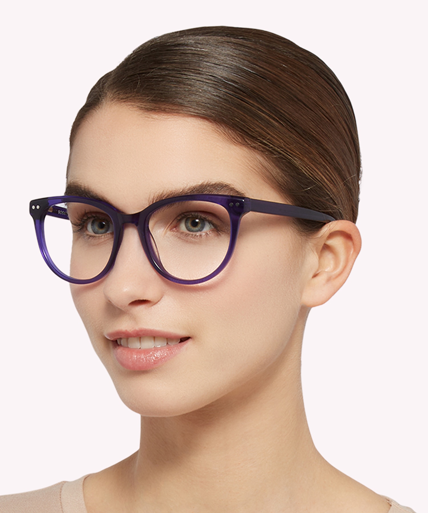Gretchen Crystal Purple AcetateEyeglass Frames for Women for Glasses Direct