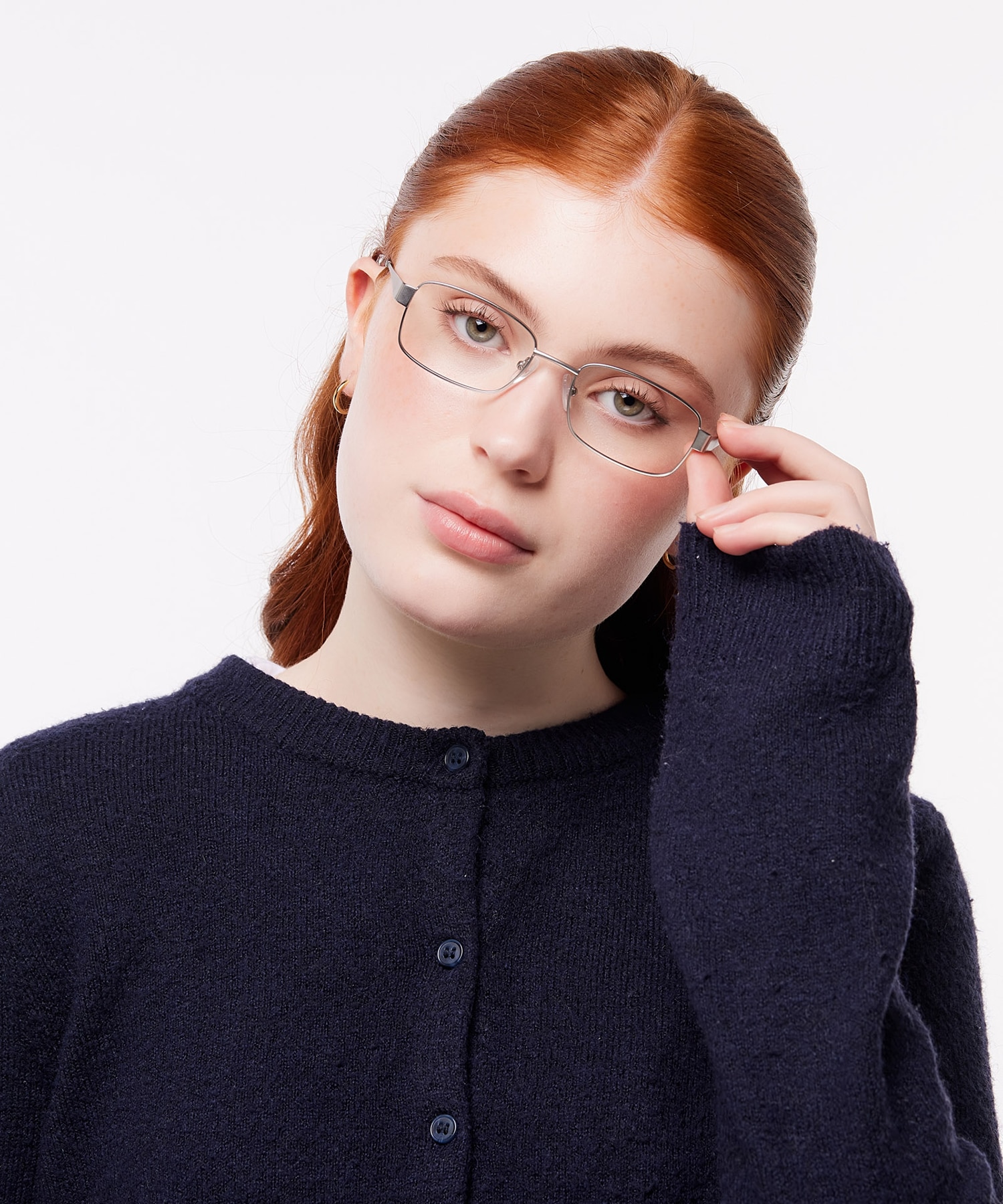 Karl Matte Light Grey MetalEyeglass Frames for Women for Glasses Direct