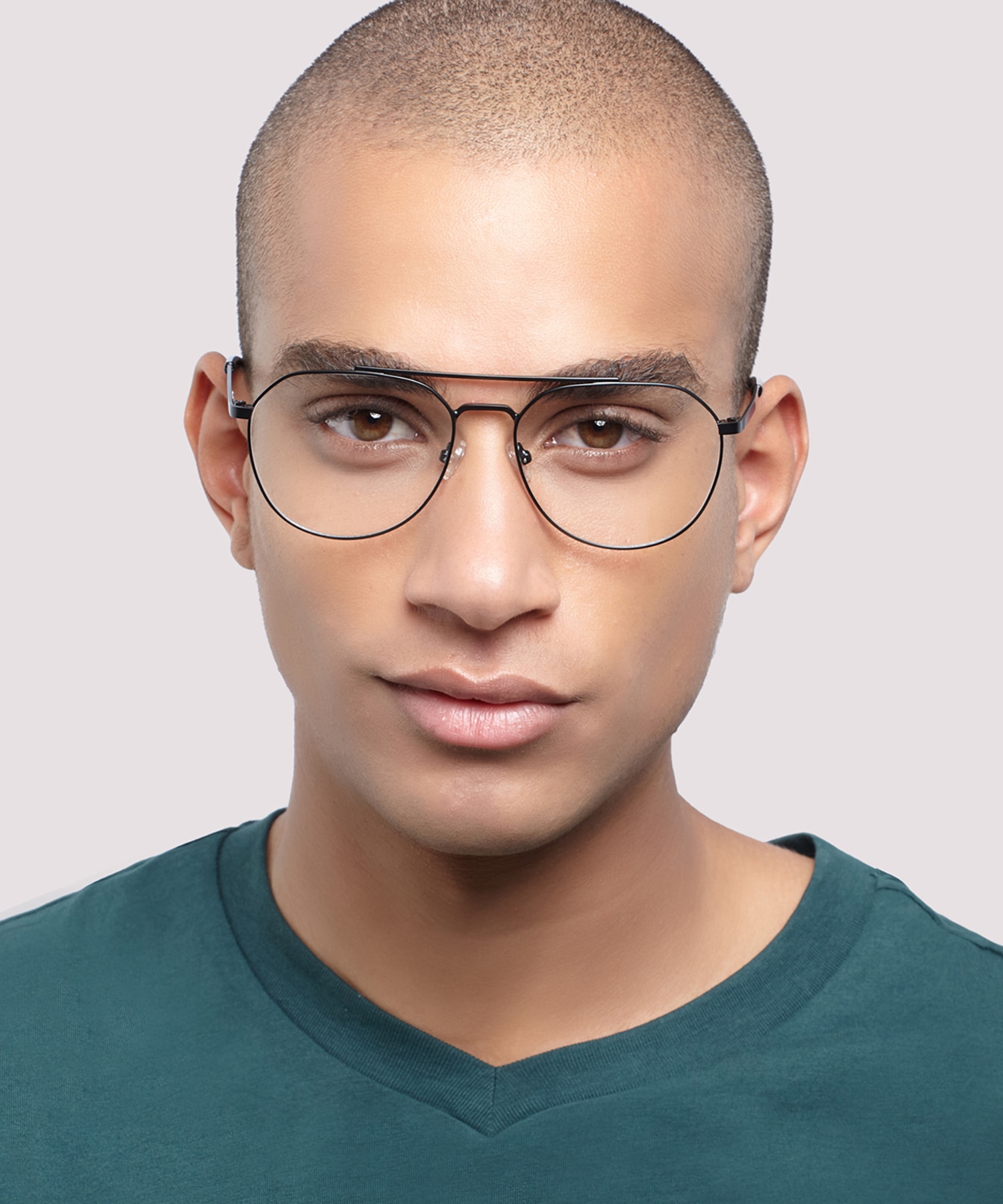 Colby Matte Black MetalEyeglass Frames for Men for Glasses Direct