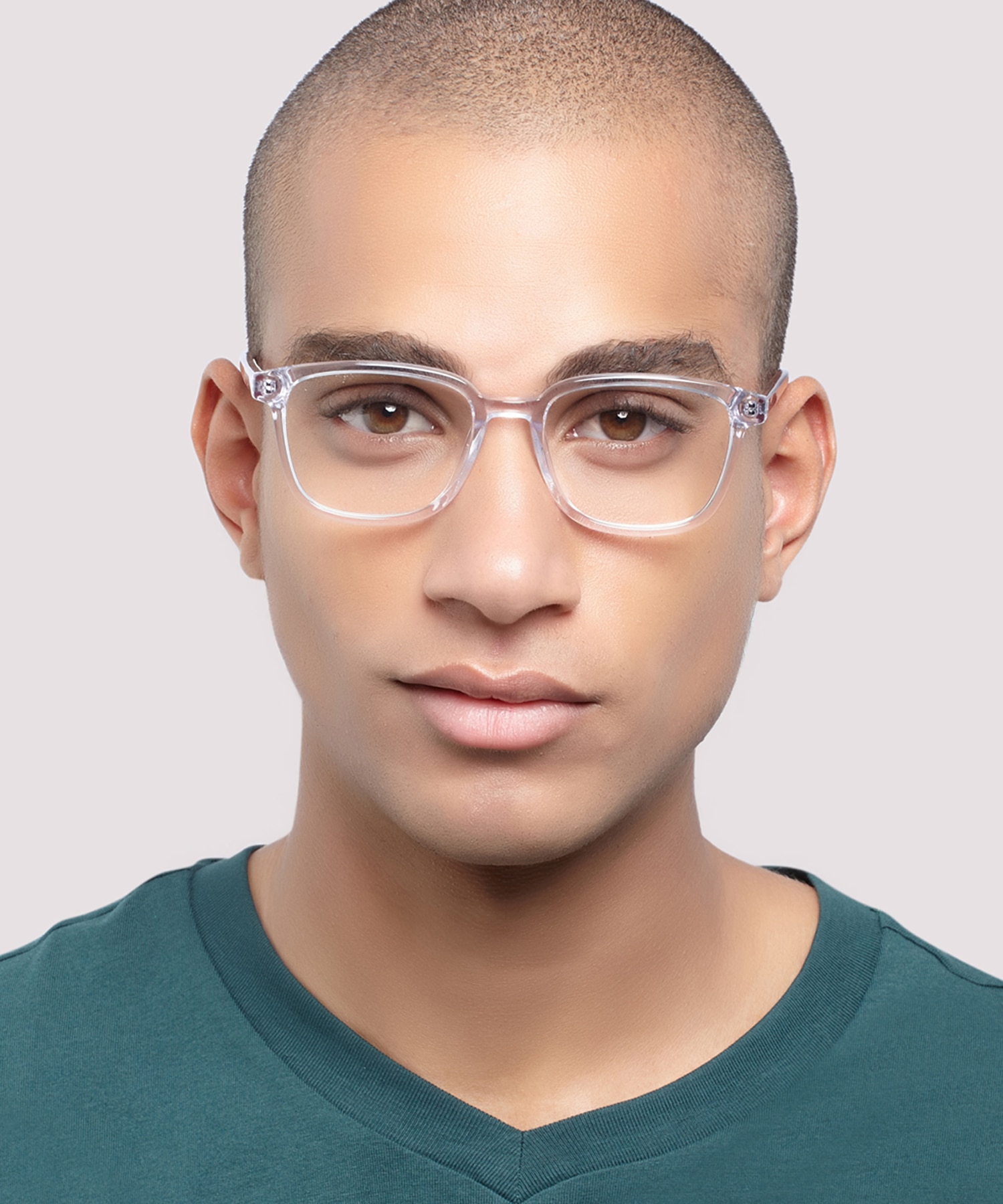 Cooper Clear Crystal PlasticEyeglass Frames for Men for Glasses Direct