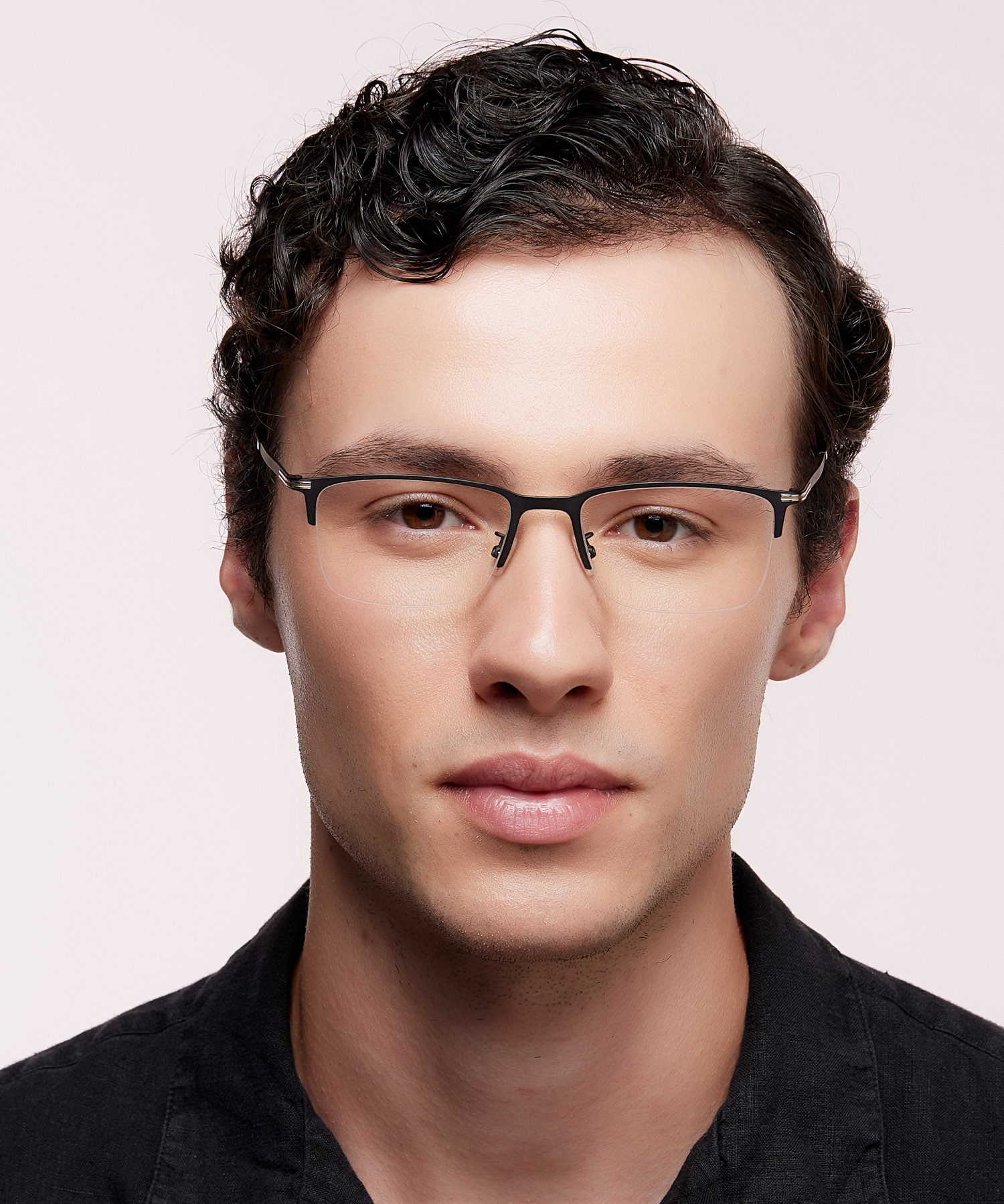 BOSS 1616/F Black MetalEyeglass Frames for Men for Glasses Direct