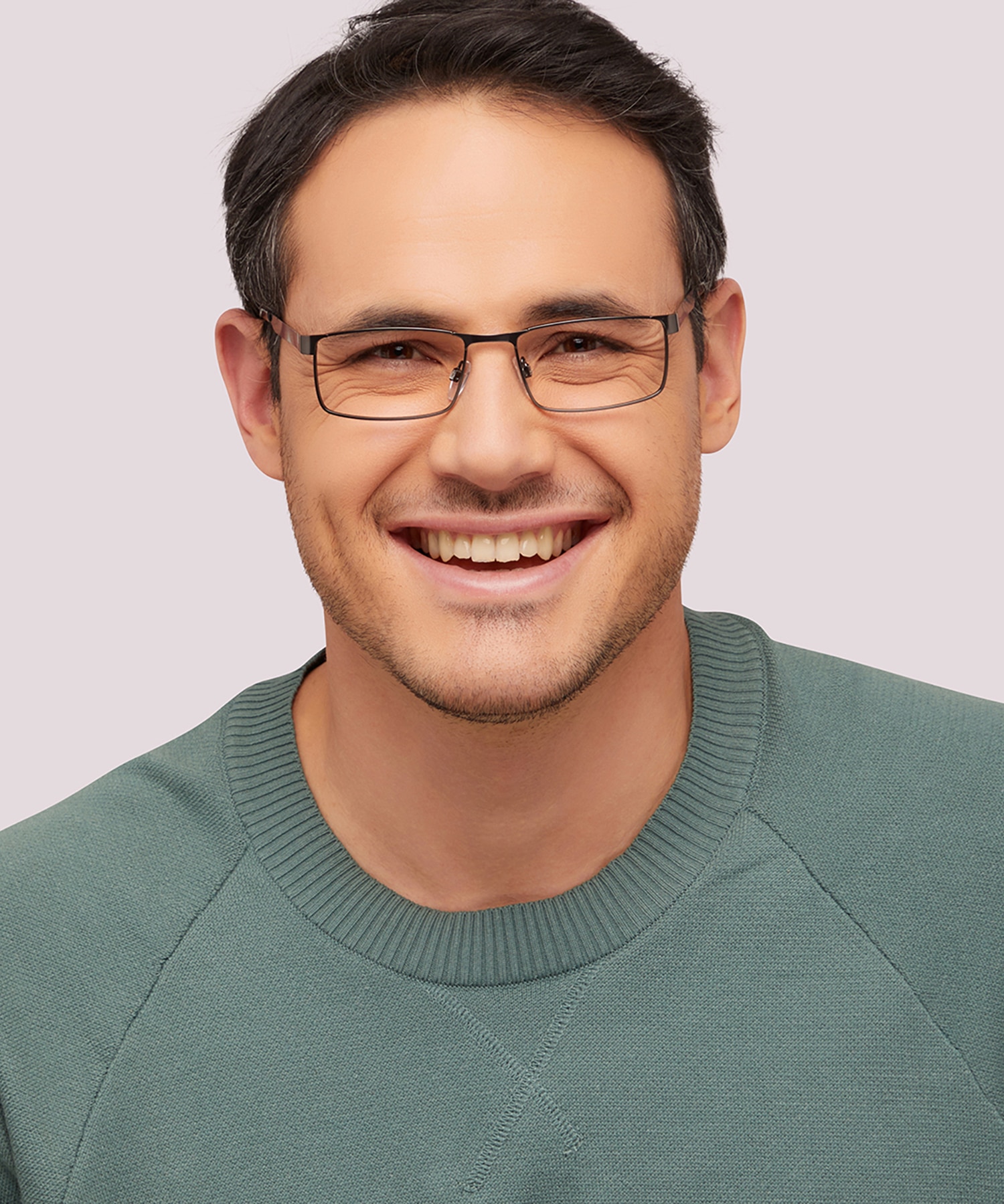 Digby Matte Gunmetal MetalEyeglass Frames for Men for Glasses Direct