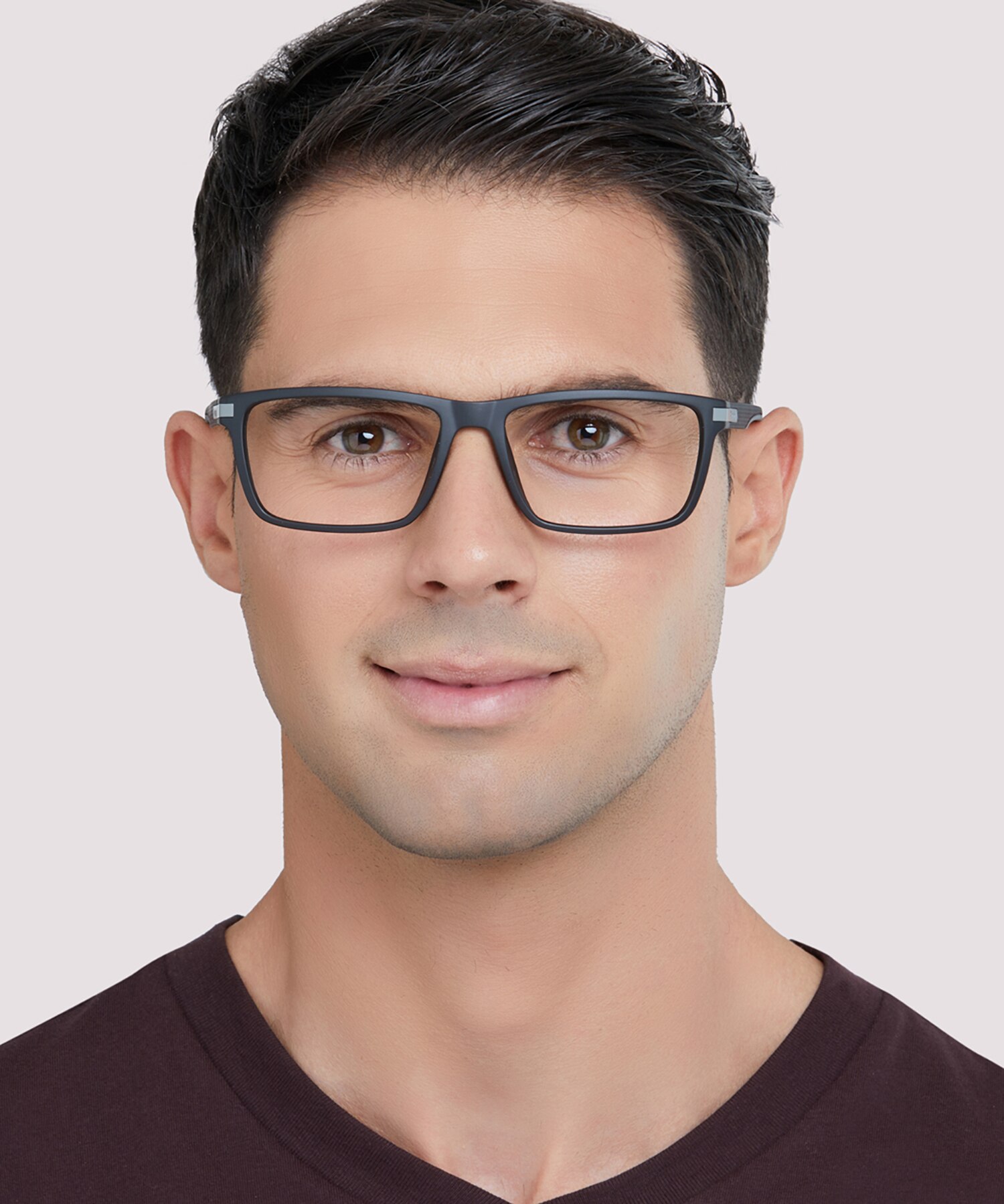 PLD D354 Black PlasticEyeglass Frames for Men for Glasses Direct
