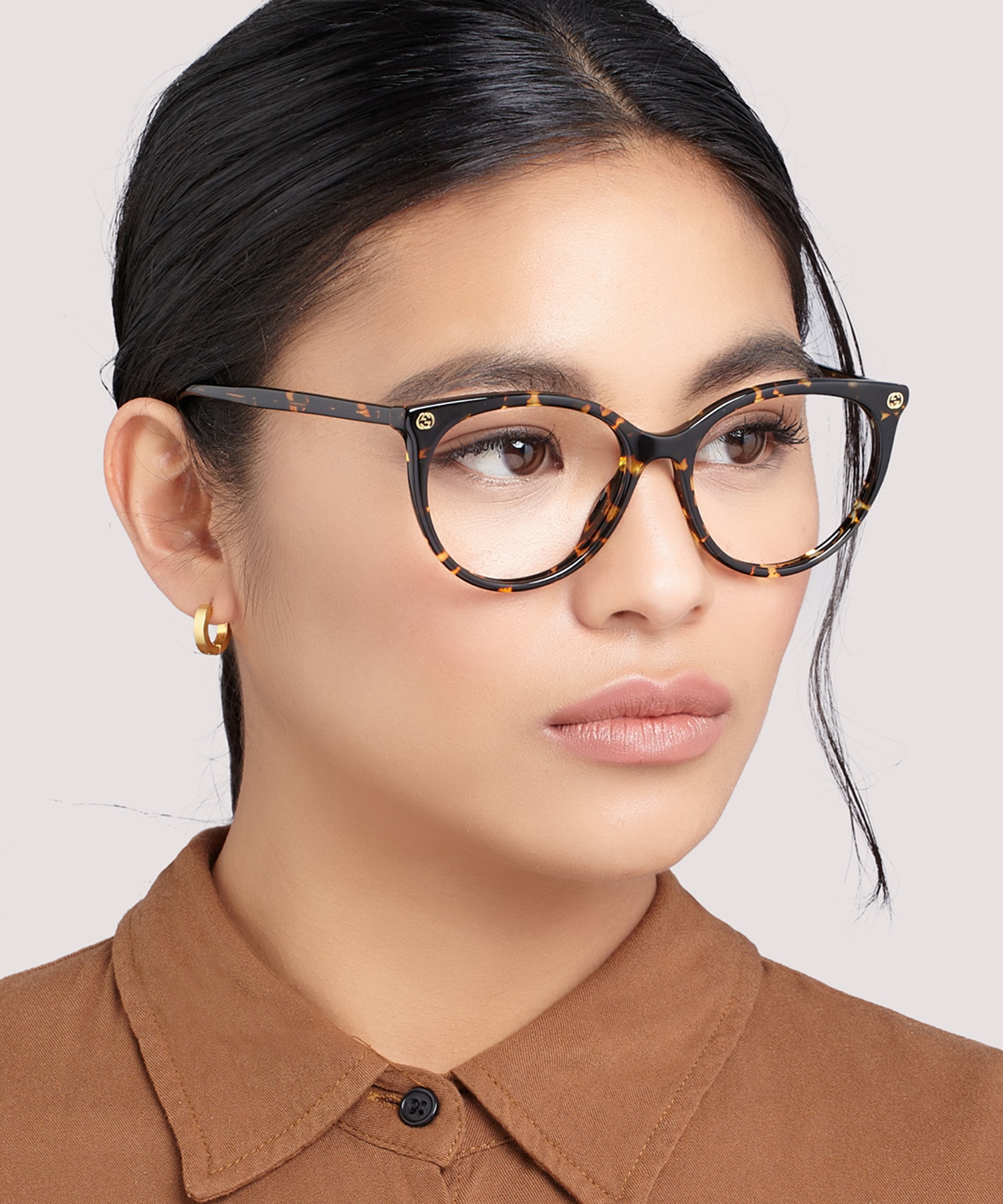 GG0093O Tortoise AcetateEyeglass Frames for Women for Glasses Direct