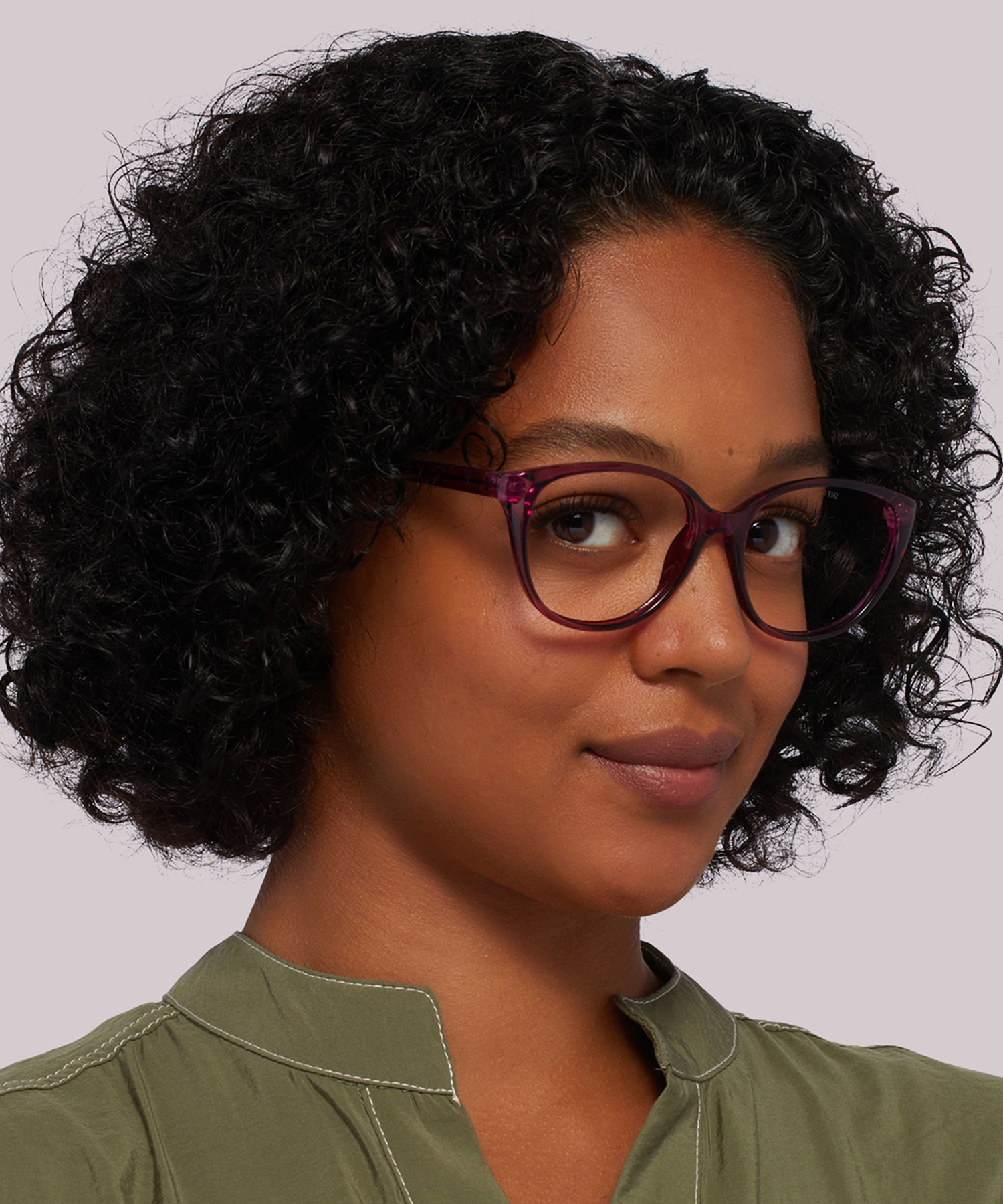 Dawn Shiny Purple PlasticEyeglass Frames for Women for Glasses Direct