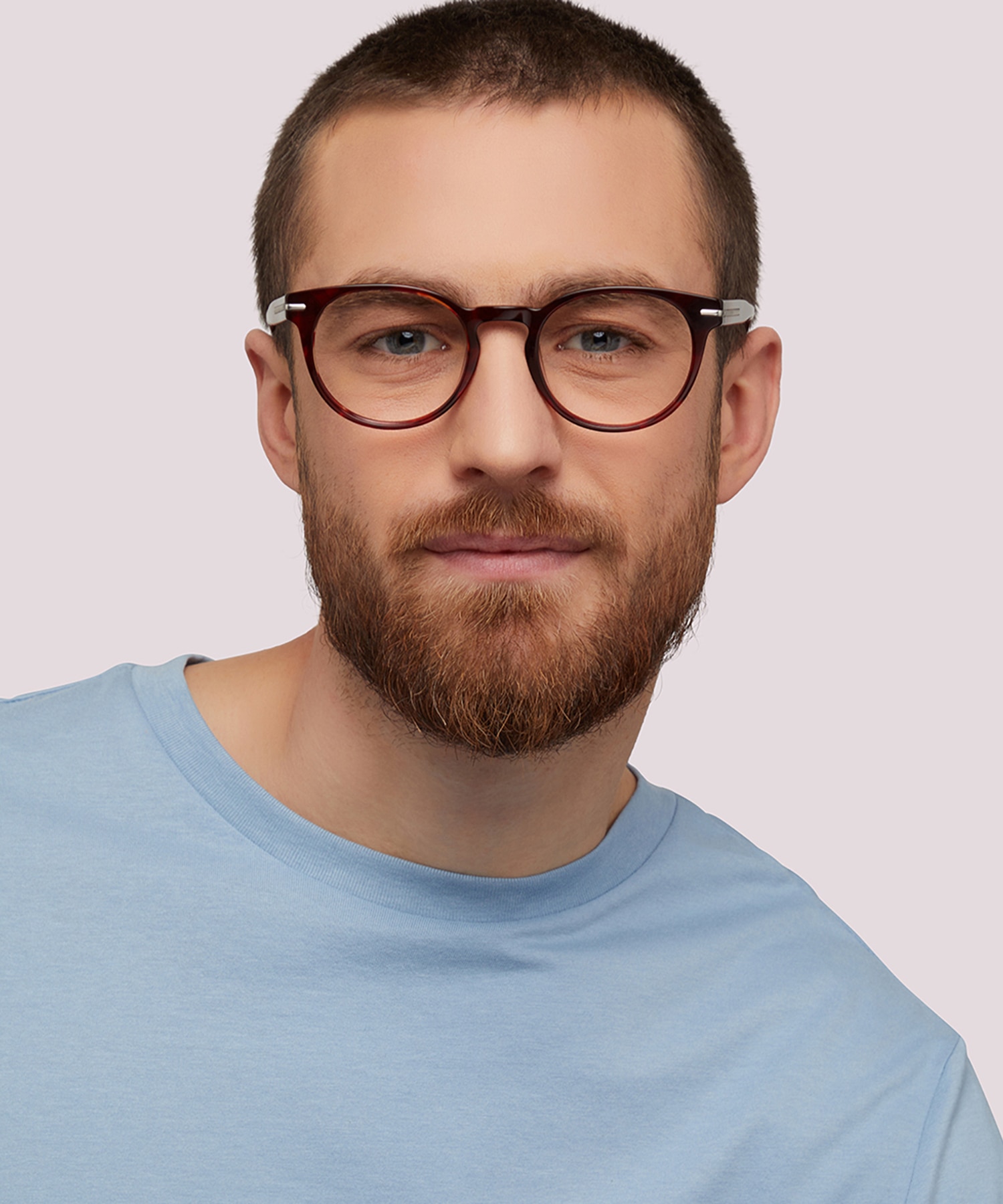 Dalston Shiny Demi Red AcetateEyeglass Frames for Men for Glasses Direct