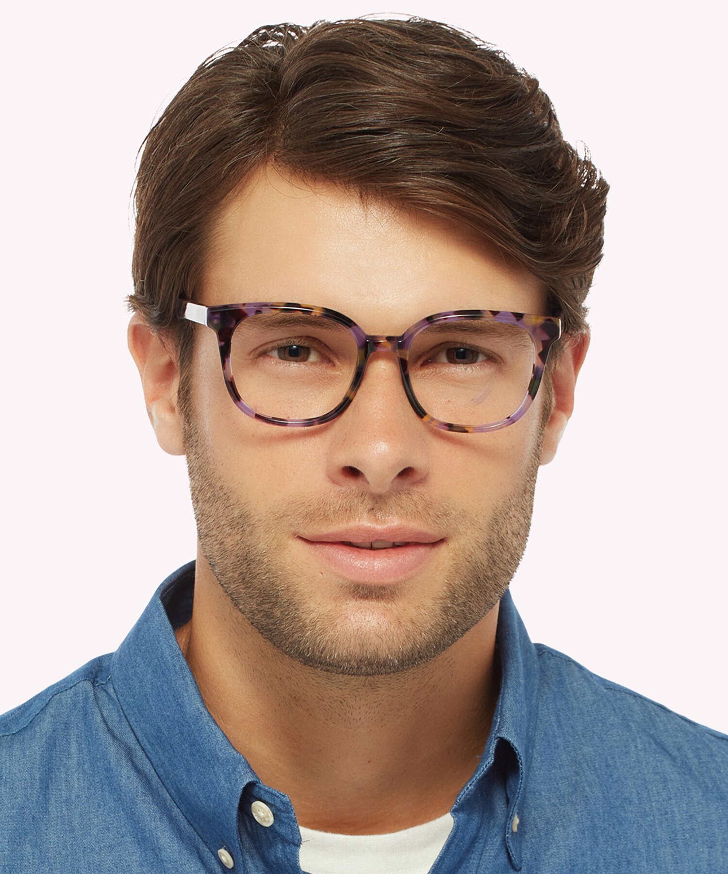 Freddie Mauve Havana AcetateEyeglass Frames for Men for Glasses Direct
