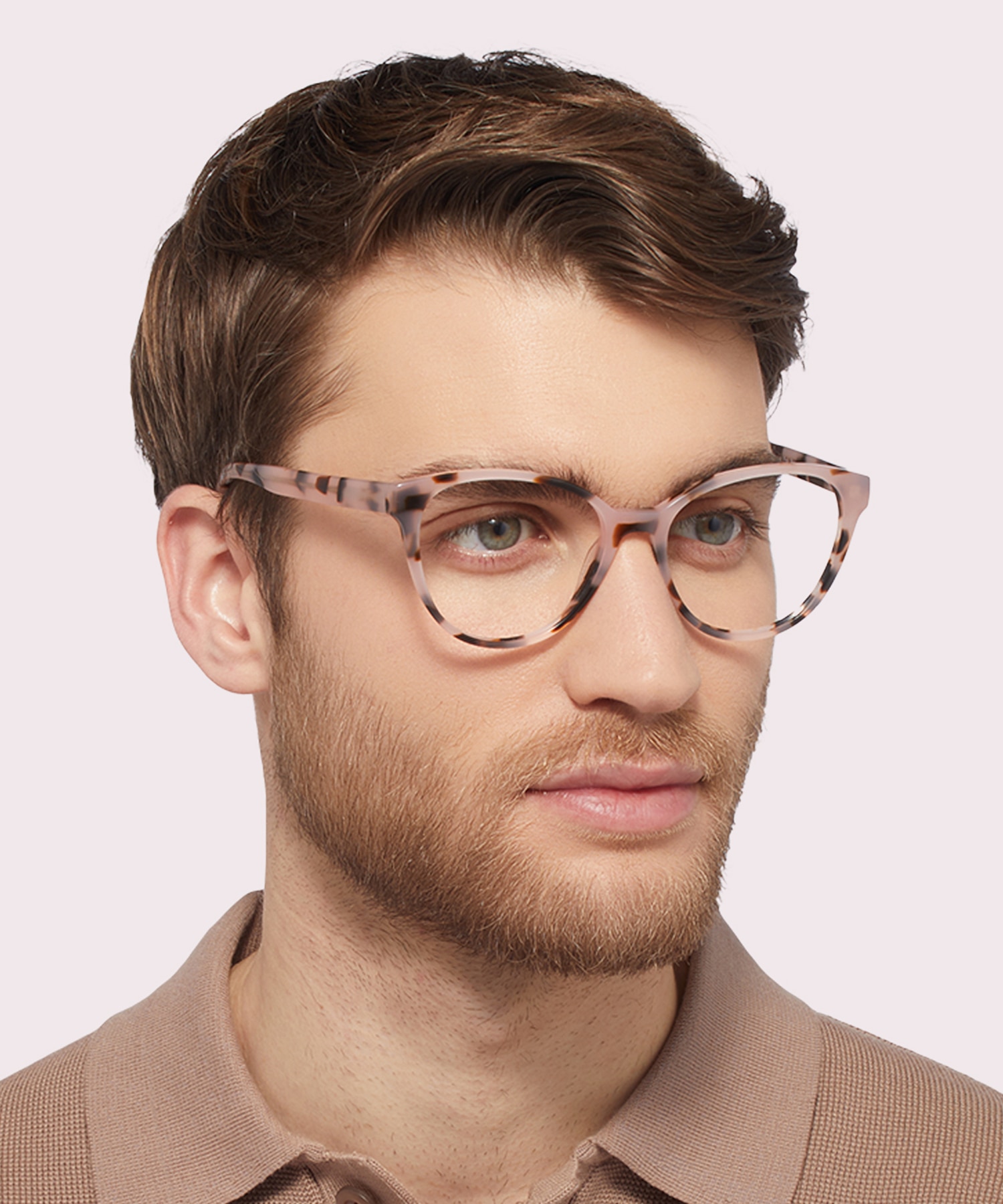 Primrose Pink Havana AcetateEyeglass Frames for Men for Glasses Direct