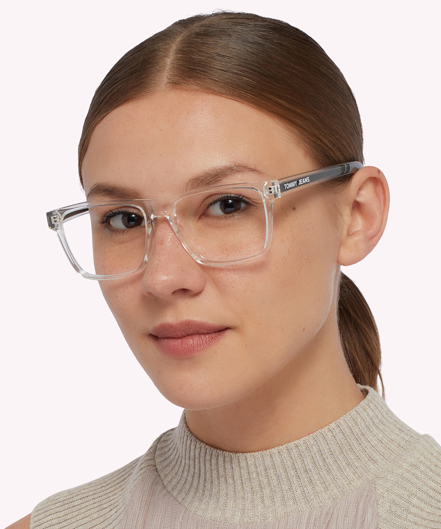 TJ 0058 Clear PlasticEyeglass Frames for Women for Glasses Direct
