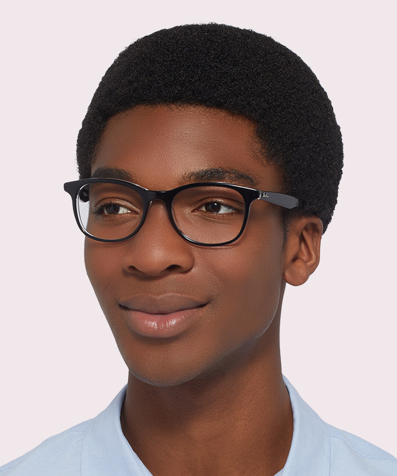 RB5356 Optics Black On Transparent AcetateEyeglass Frames for Men for Glasses Direct