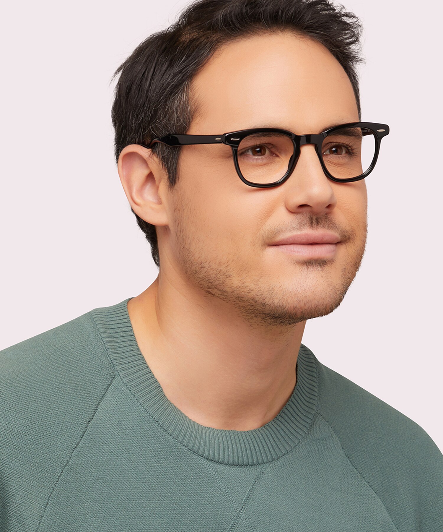 Hawkeye Optics Black AcetateEyeglass Frames for Men for Glasses Direct