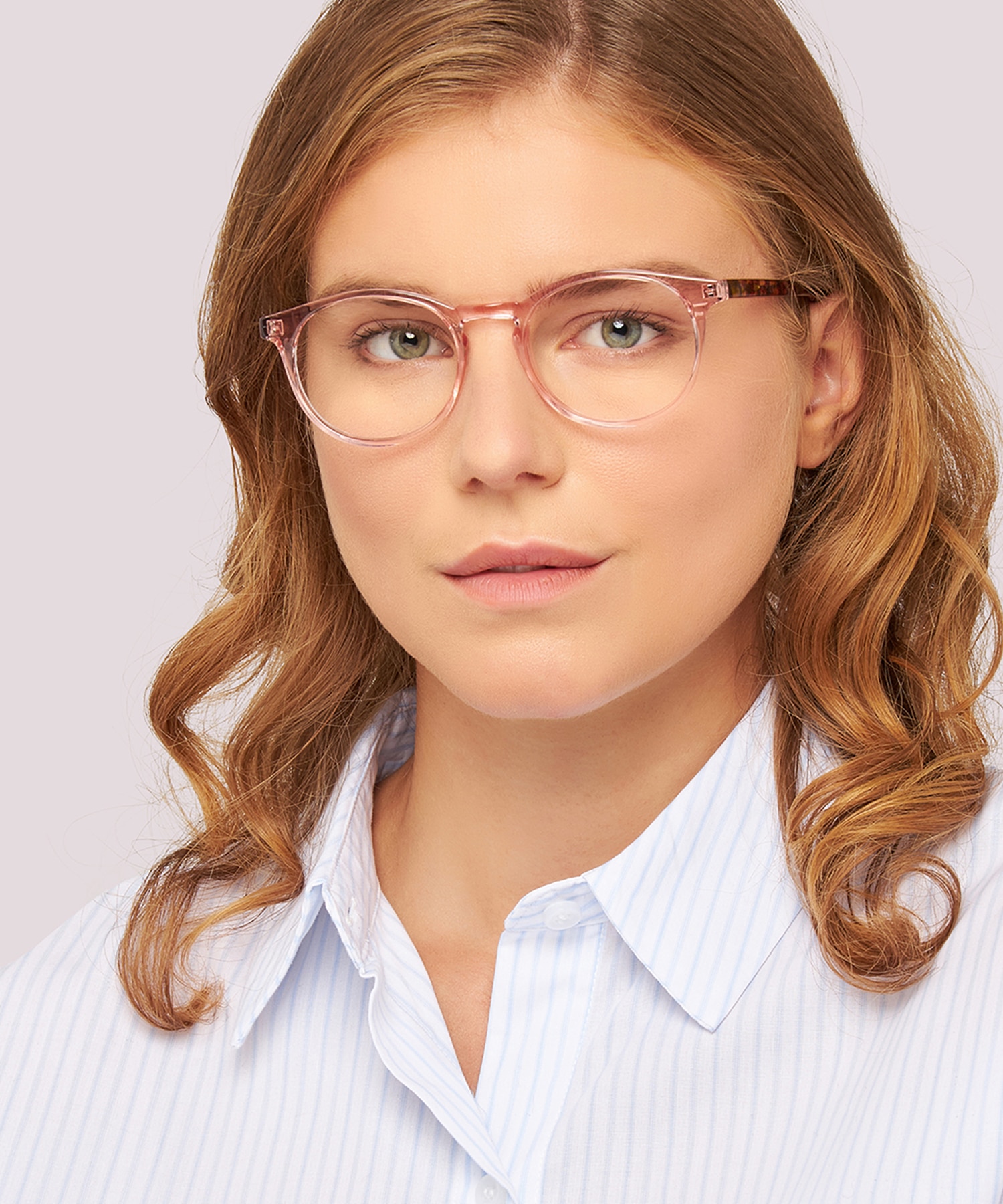 Deon Crystal Pink PlasticEyeglass Frames for Women for Glasses Direct