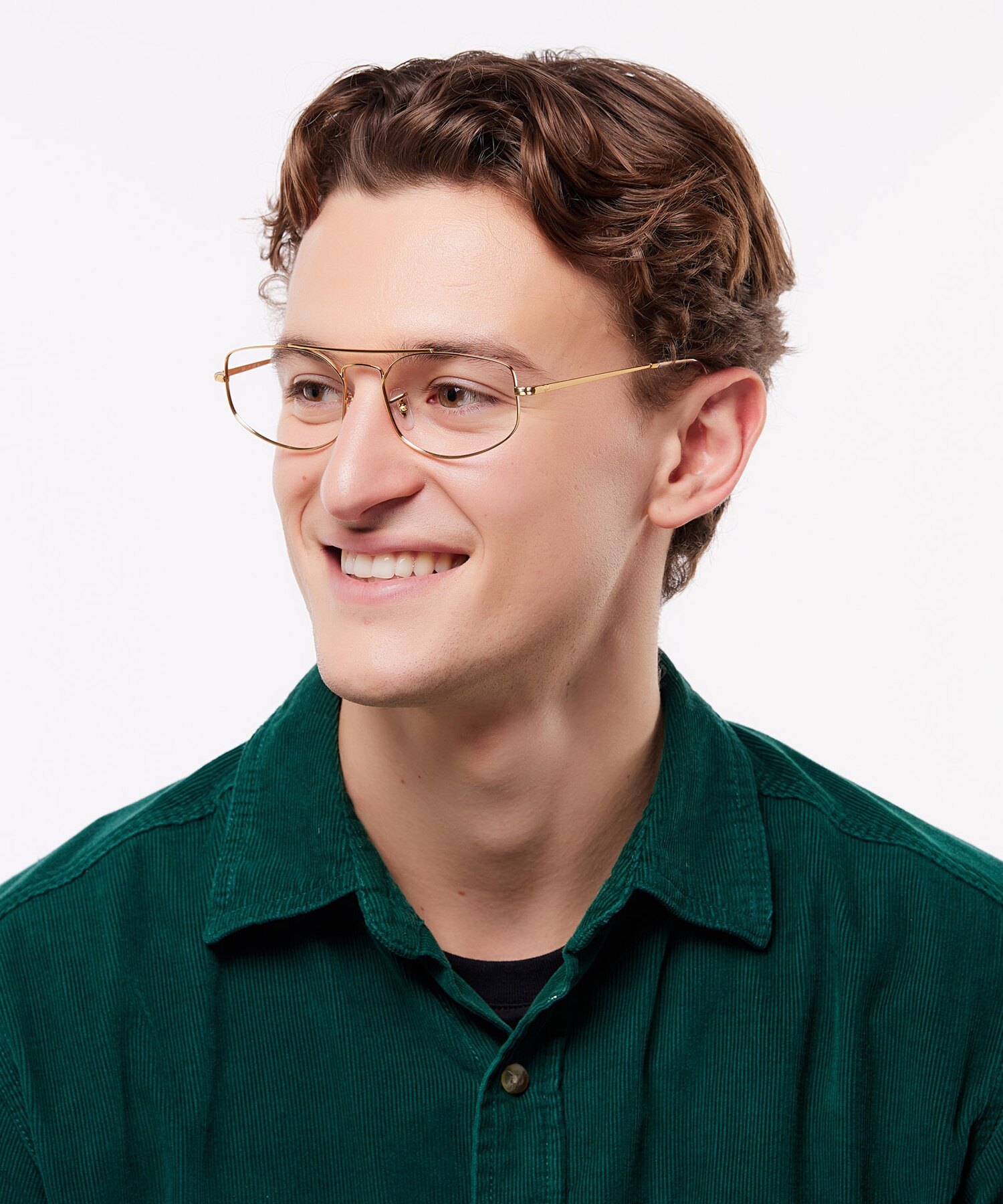 Explorer V Optics Legend Gold MetalEyeglass Frames for Men for Glasses Direct