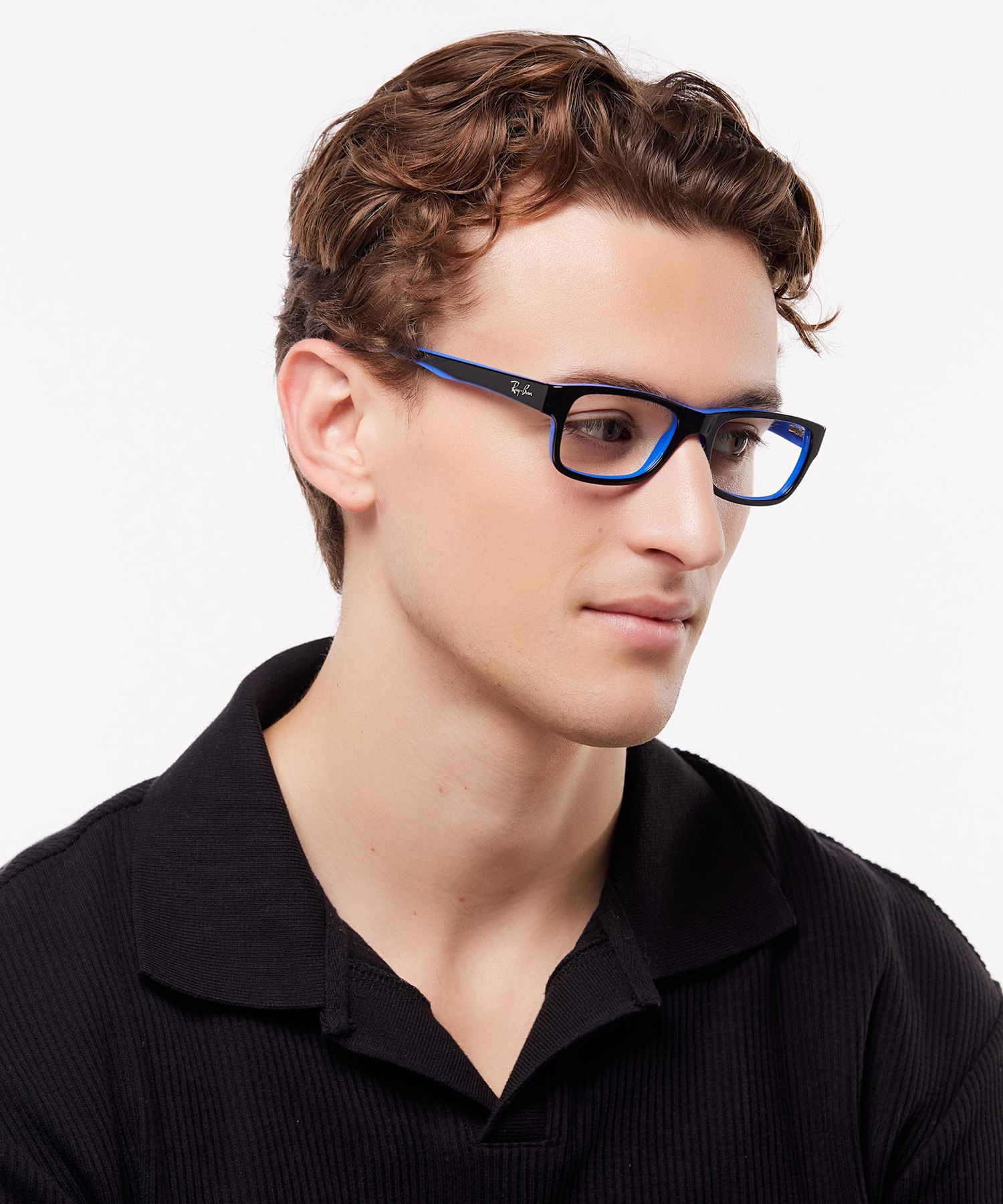 RB5268 Black On Blue AcetateEyeglass Frames for Men for Glasses Direct