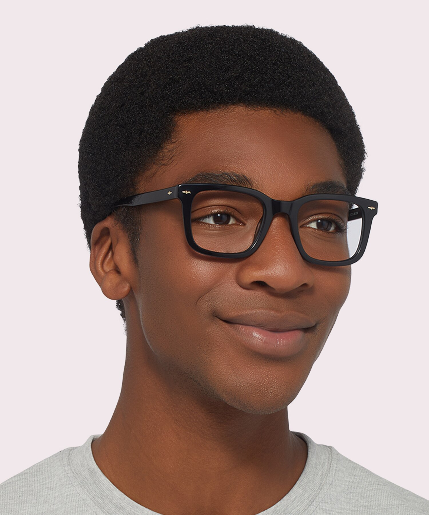 Peony Black AcetateEyeglass Frames for Men for Glasses Direct