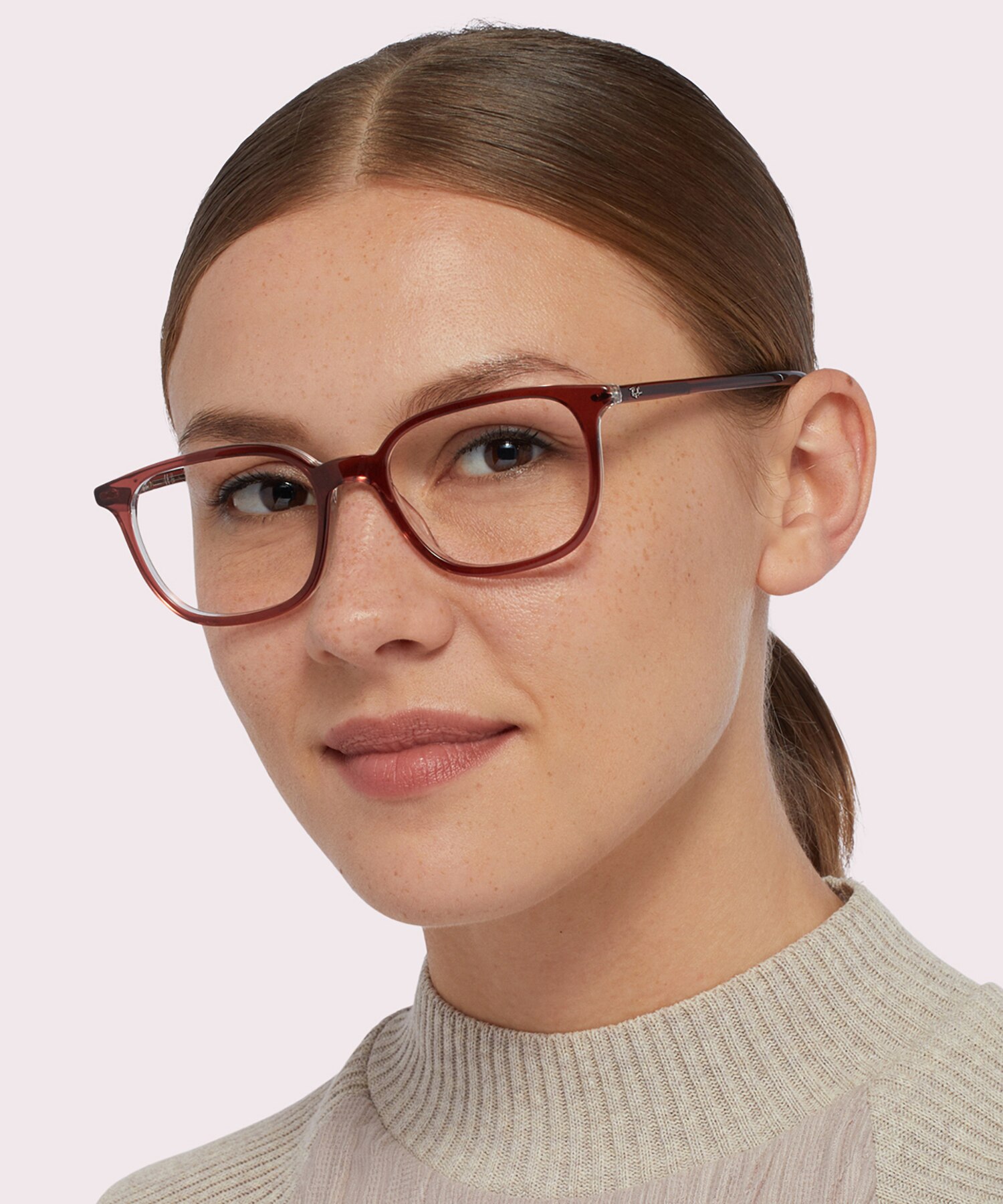 RB5406 Brown On Transparent AcetateSunglass Frames for Women for Glasses Direct