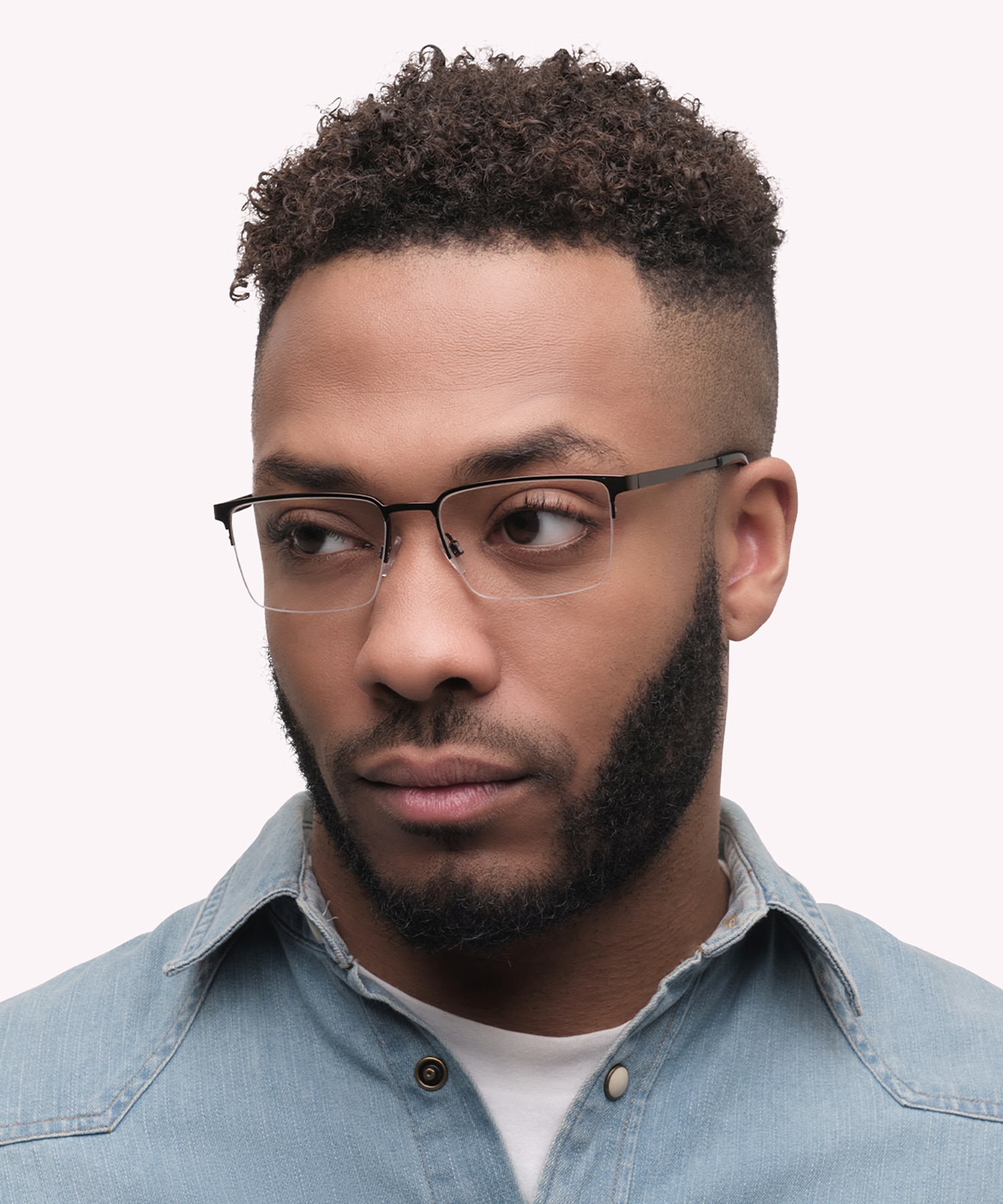 Hector Matte Brown MetalEyeglass Frames for Men for Glasses Direct
