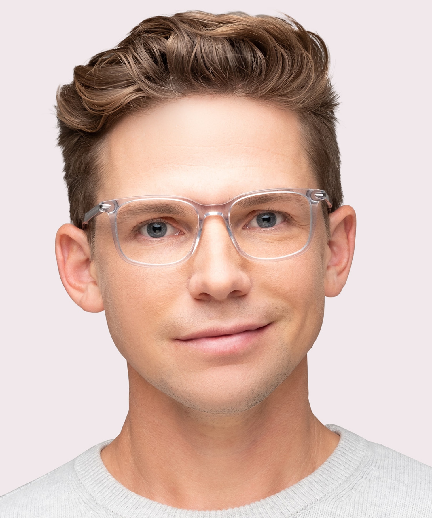 LV 5034 Grey AcetateEyeglass Frames for Men for Glasses Direct