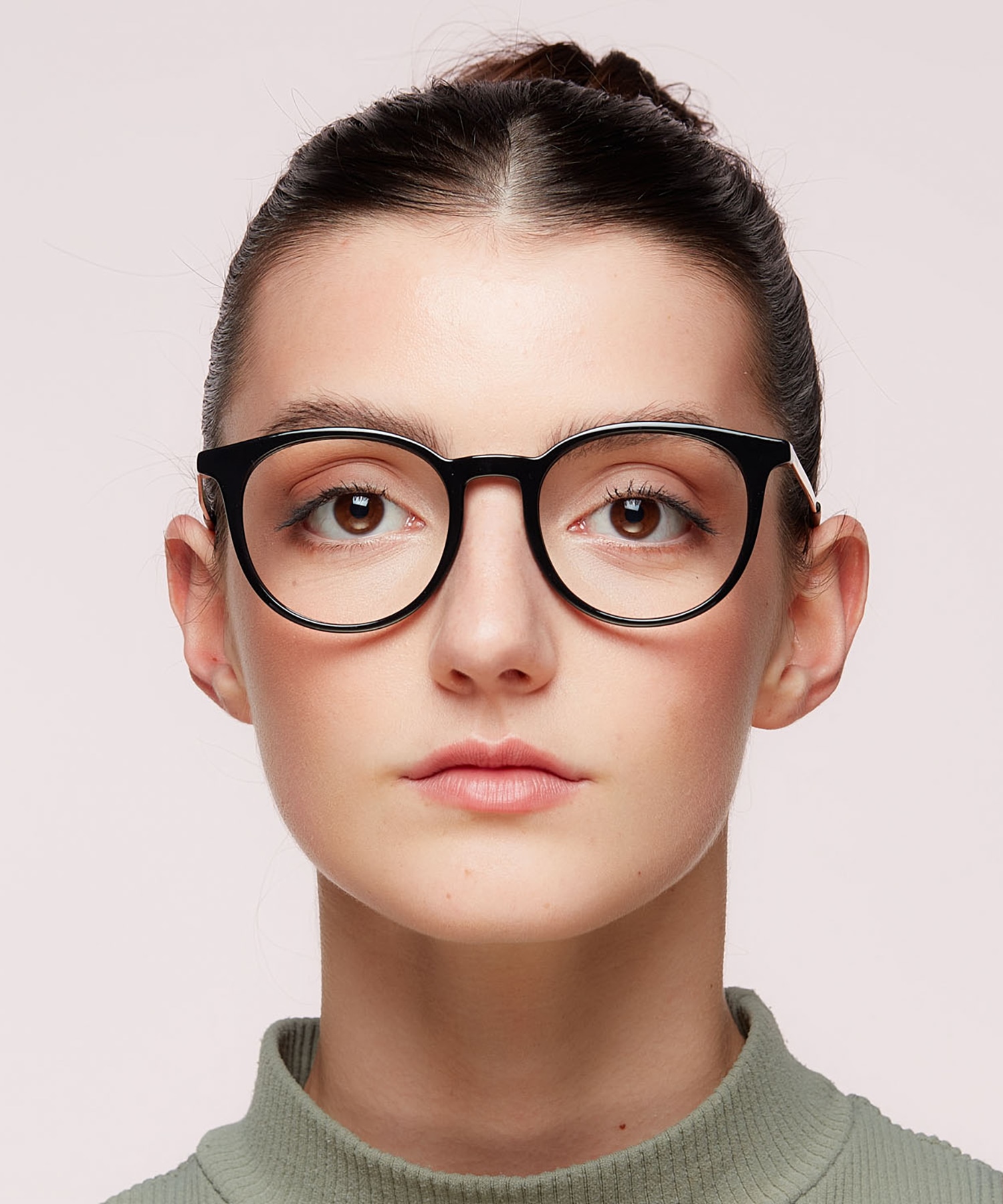 PLD D496 Black Gold PlasticEyeglass Frames for Women for Glasses Direct
