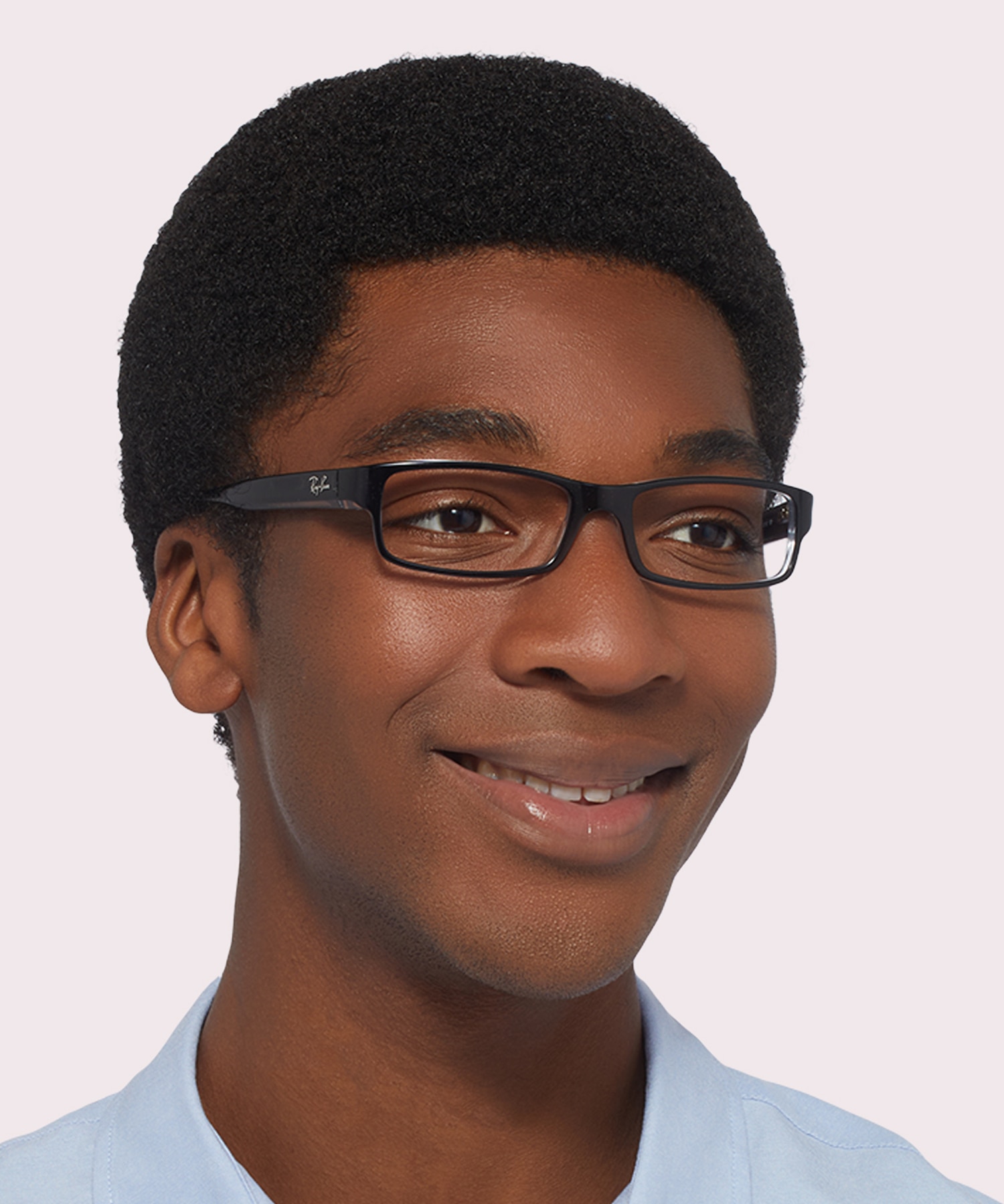 RB5114 Optics Black On Transparent AcetateEyeglass Frames for Men for Glasses Direct
